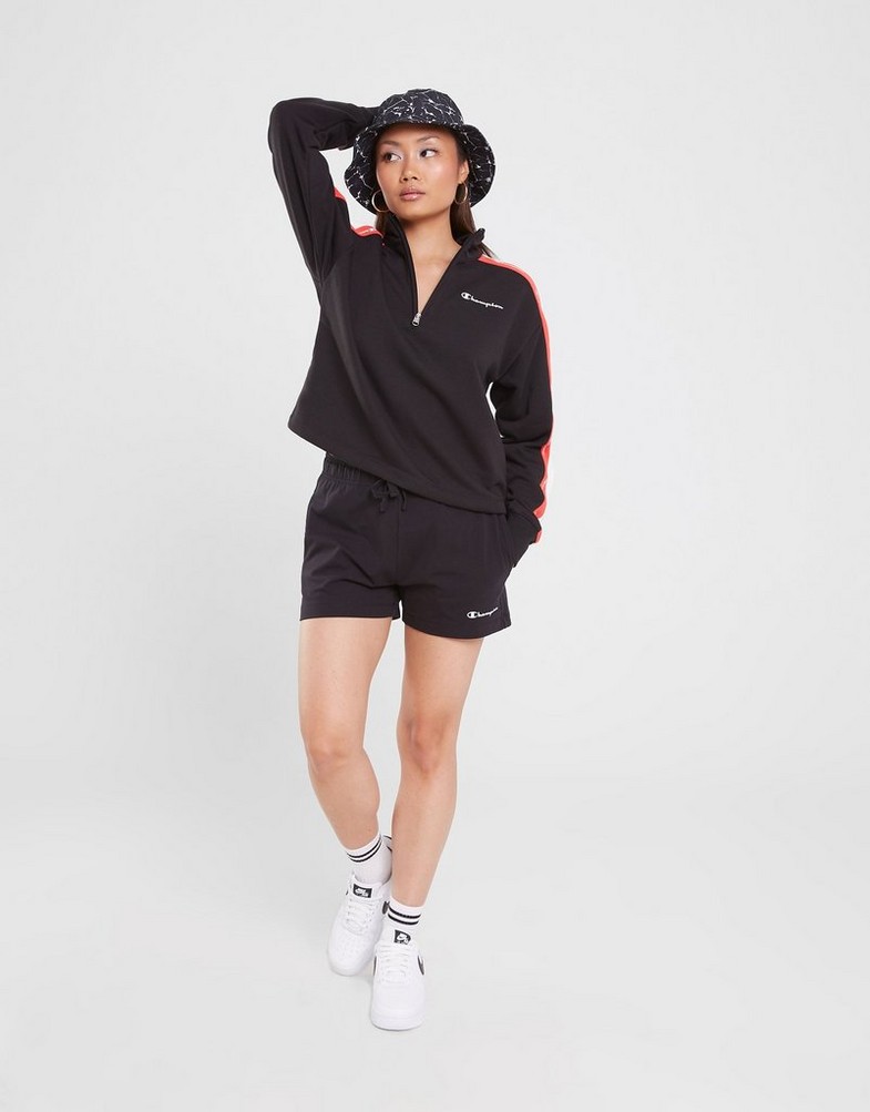 Bluza damska CHAMPION BLUZA ROZPINANA HALF ZIP SWEATSHIRT 116224KK001 Czarny