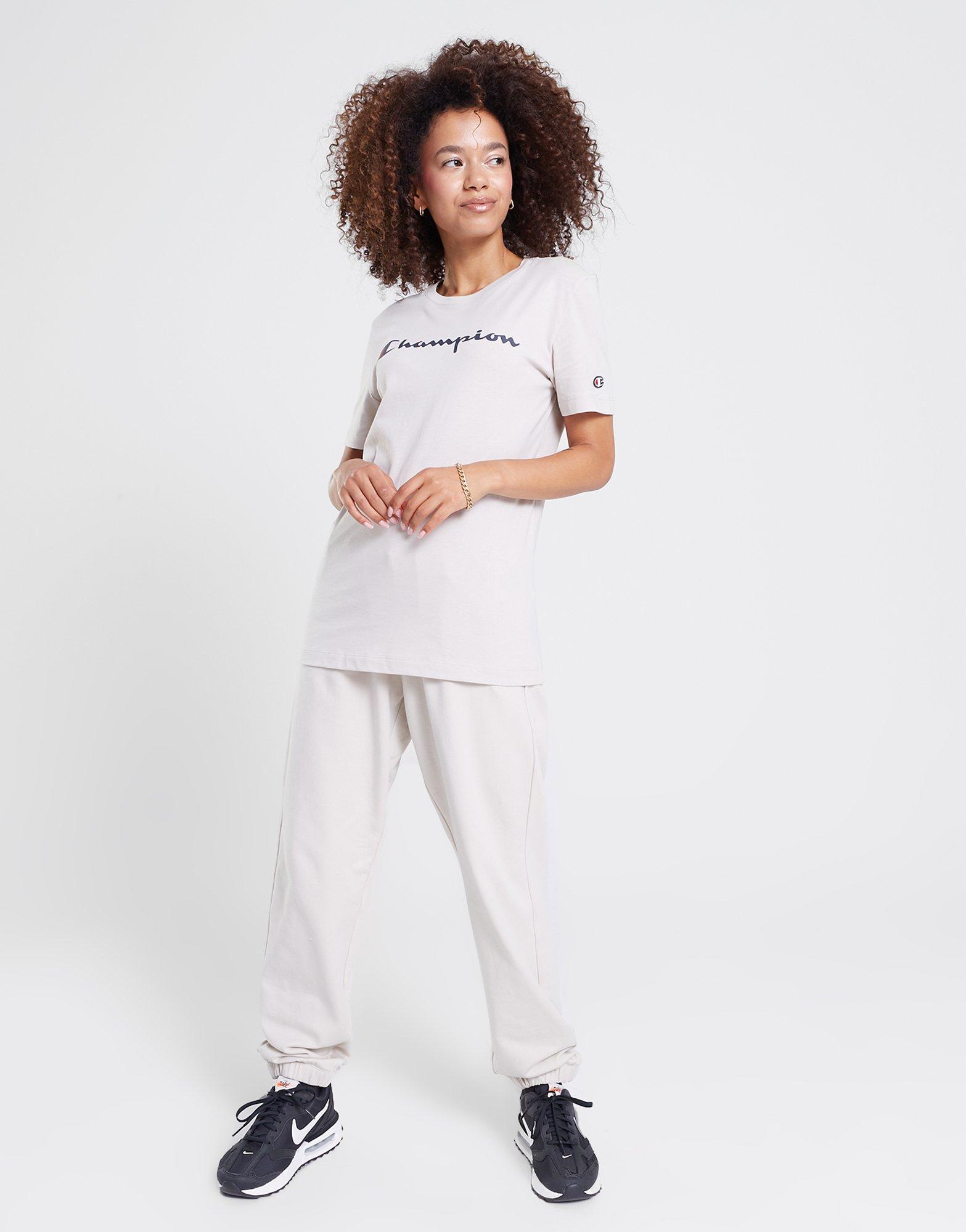 Moteriški marškinėliai CHAMPION MARŠKINĖLIAI CREWNECK MARŠKINĖLIAI 116578ES057 Rusva