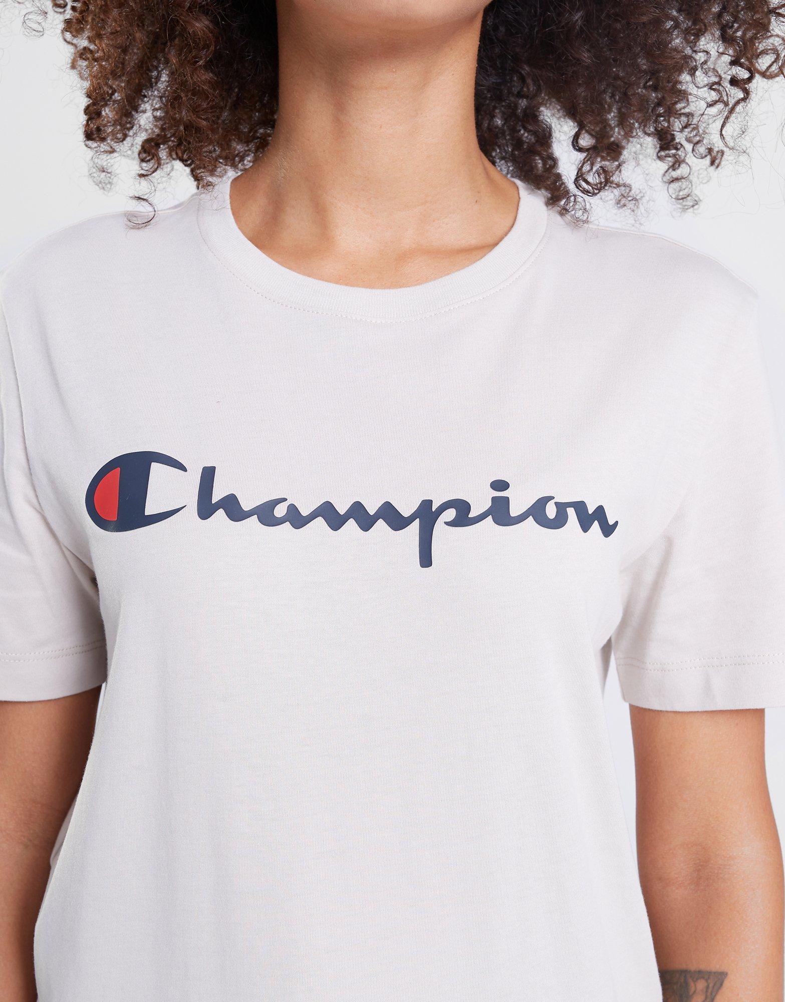 Moteriški marškinėliai CHAMPION MARŠKINĖLIAI CREWNECK MARŠKINĖLIAI 116578ES057 Rusva