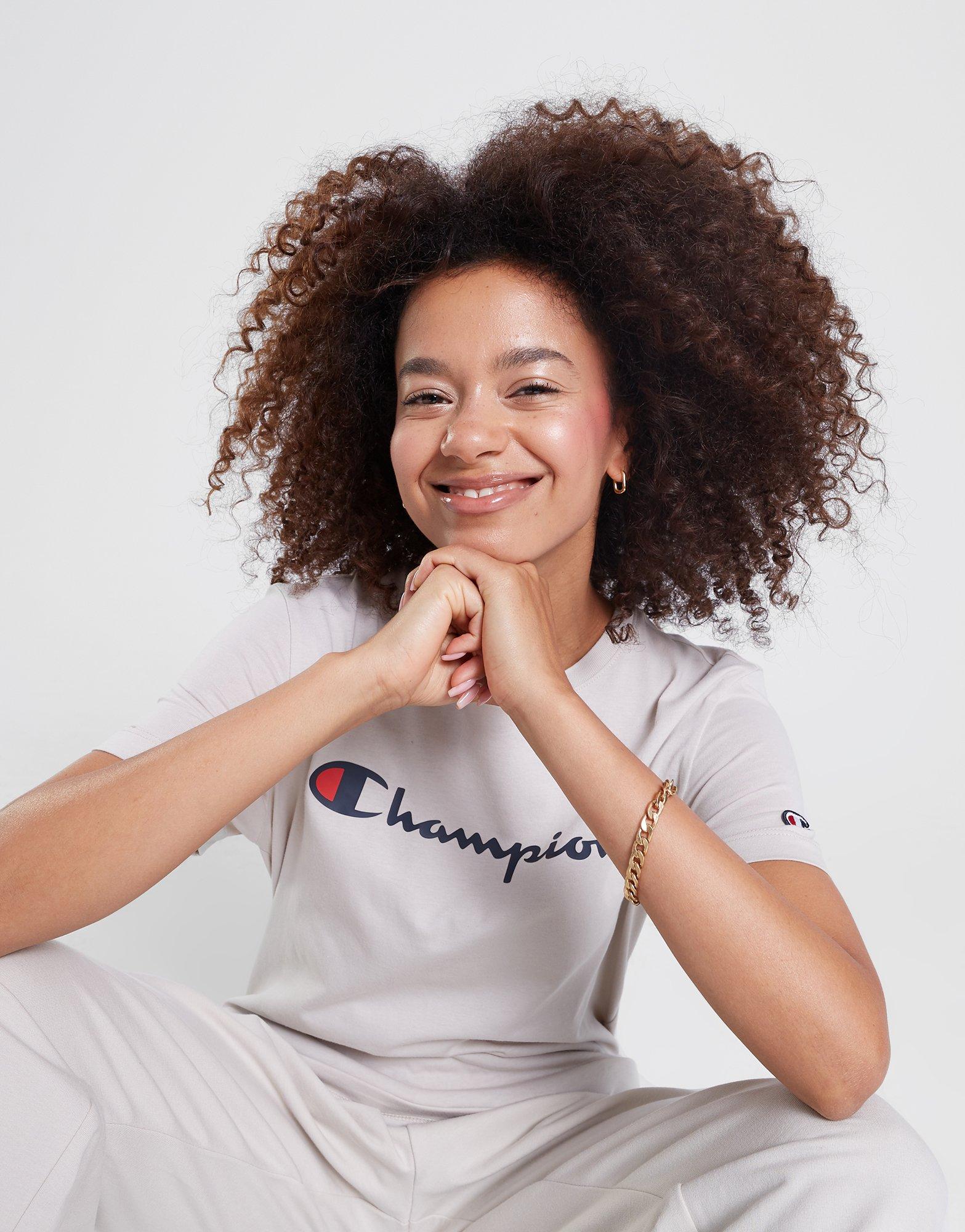 Moteriški marškinėliai CHAMPION MARŠKINĖLIAI CREWNECK MARŠKINĖLIAI 116578ES057 Rusva