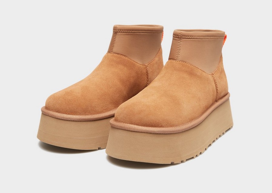 Buty zimowe damskie UGG W CLASSIC MINI DIPPER 1168170-CHE Brązowy