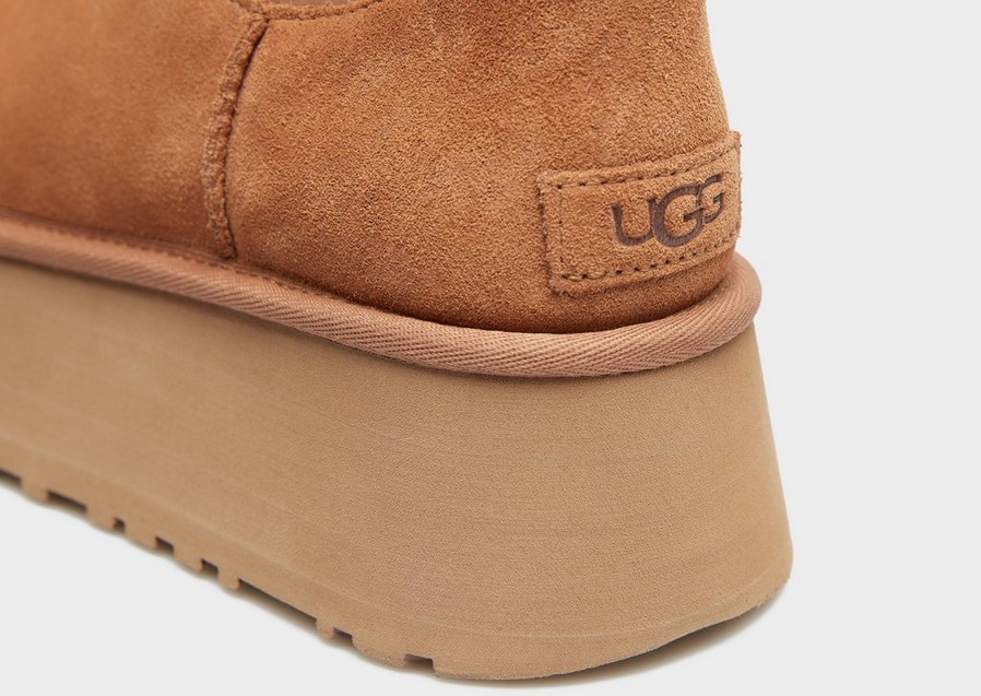 Buty zimowe damskie UGG W CLASSIC MINI DIPPER 1168170-CHE Brązowy