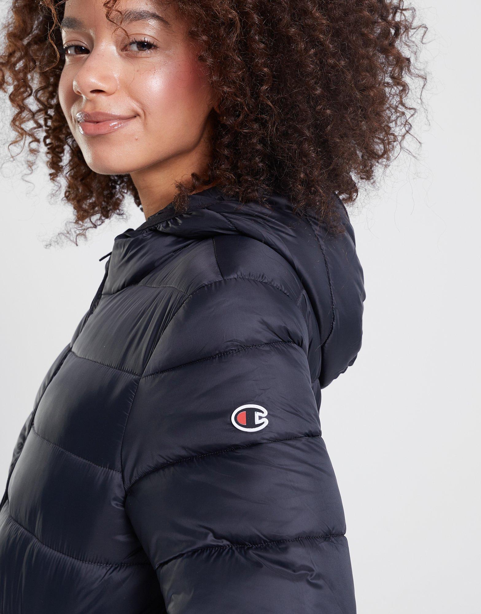 Дамско яке CHAMPION ЯКЕ ЗИМНО HOODED POLYFILLED JACKET 116867KK001 Черен