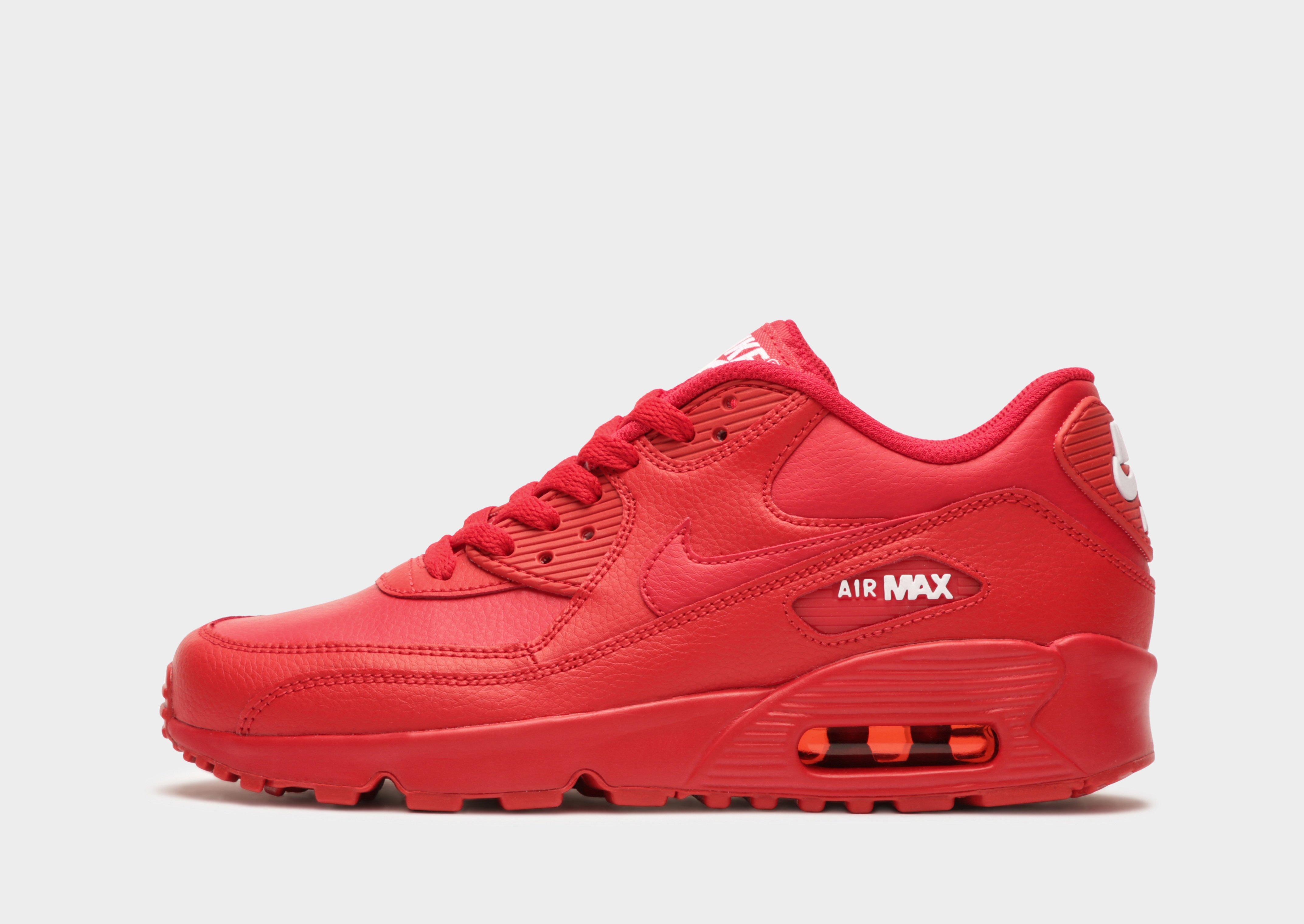 air max 90 leather red