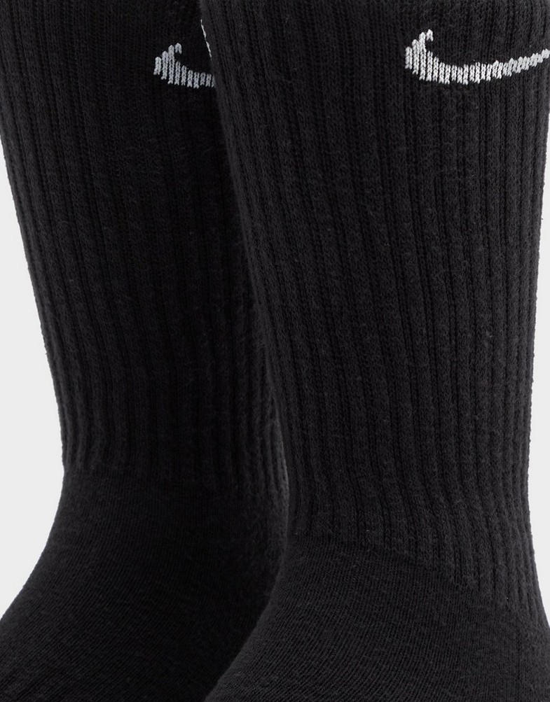 Жіночі шкарпетки NIKE 6-PACK CUSHIONED TRAINING CREW SOCKS  SX7666-010 Чорний