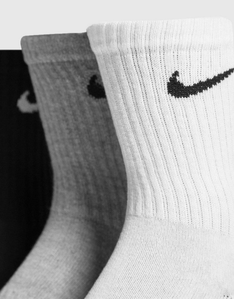 Skarpetki damskie NIKE 3-PACK CUSHIONED CREW SOCKS 