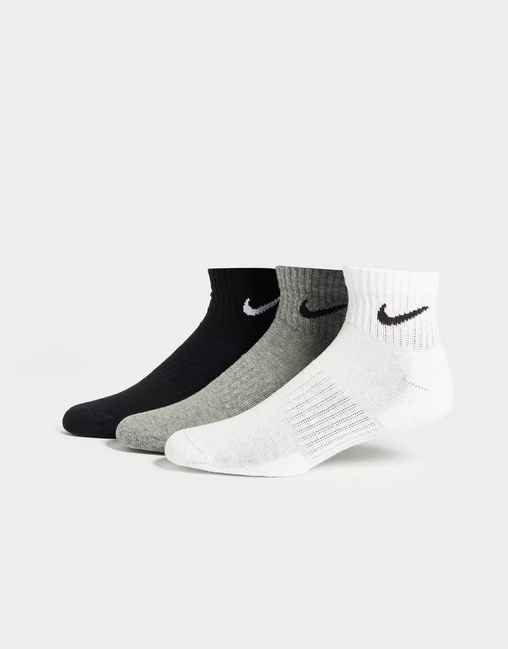 NIKE 3-PACK LIGHTWEIGHT QUARTER SOCKS, фото 1 з 3