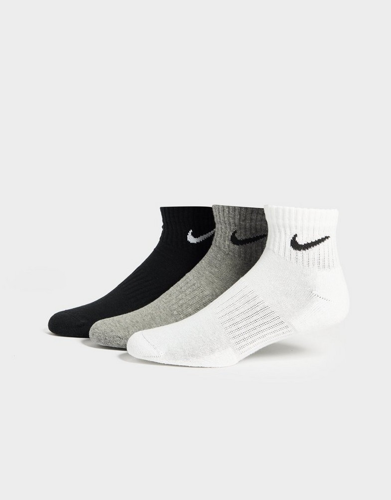 Női zokni NIKE 3-PACK LIGHTWEIGHT QUARTER SOCKS 