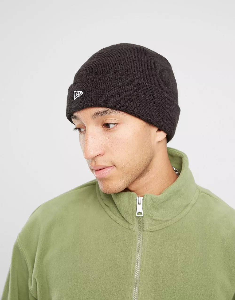 NEW ERA ШАПКА CUFF KNIT BLK, фото 1 з 3