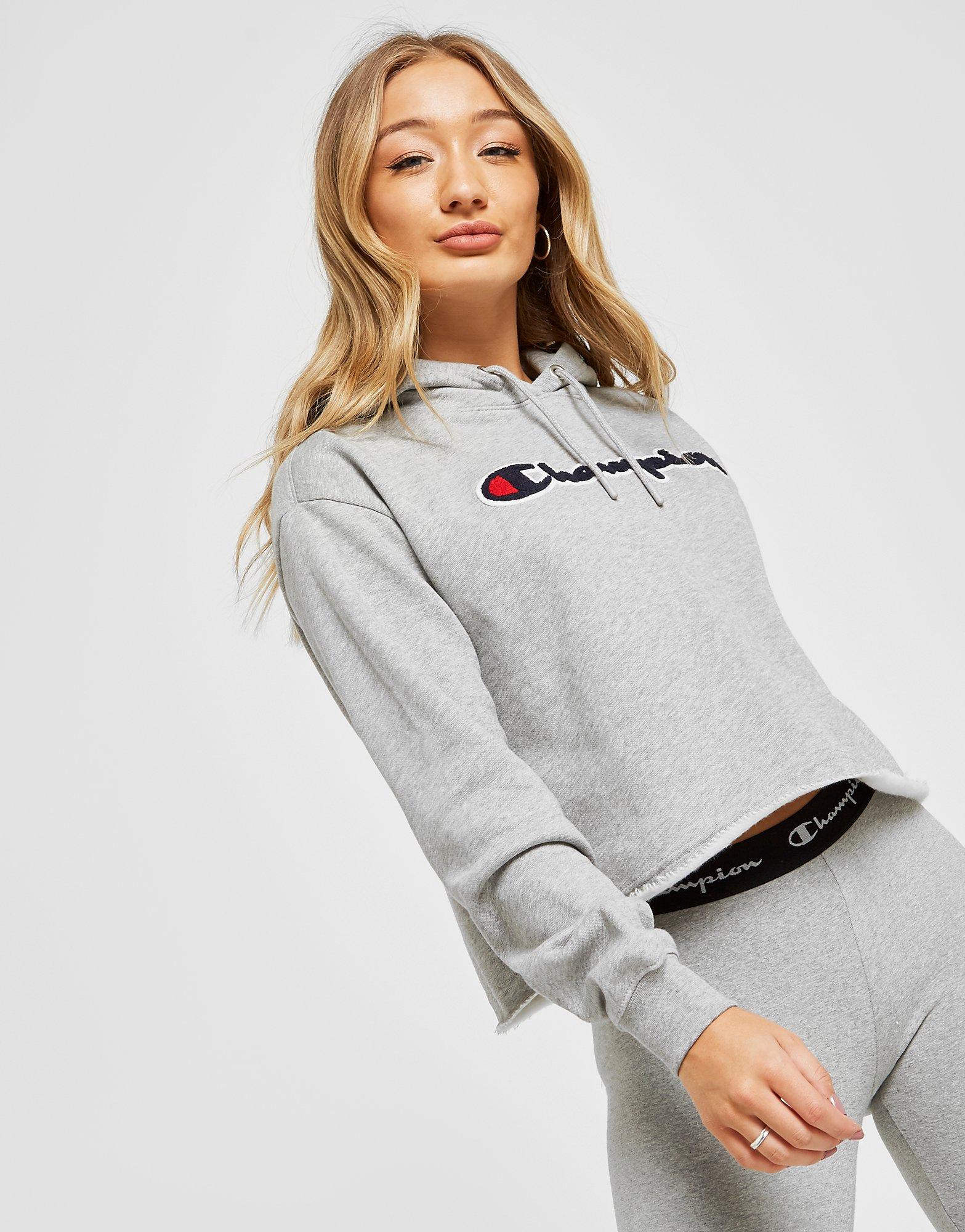 champion women's cropped hoodie