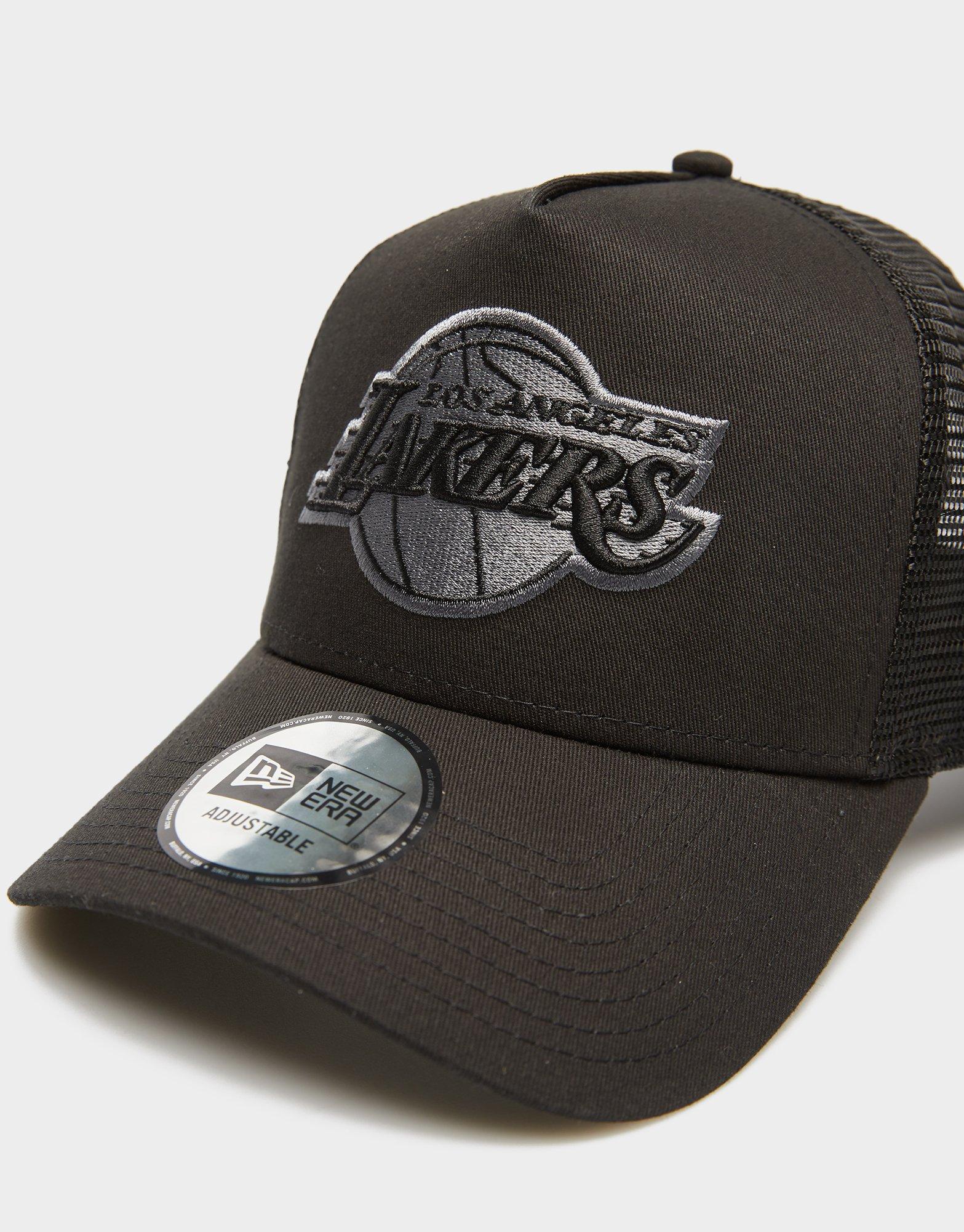 Pánska čiapka NEW ERA ČIAPKA BOB LOGO 9FORTY TRUCKER LAKERS LOS ANGELES LA 12523911 Čierna
