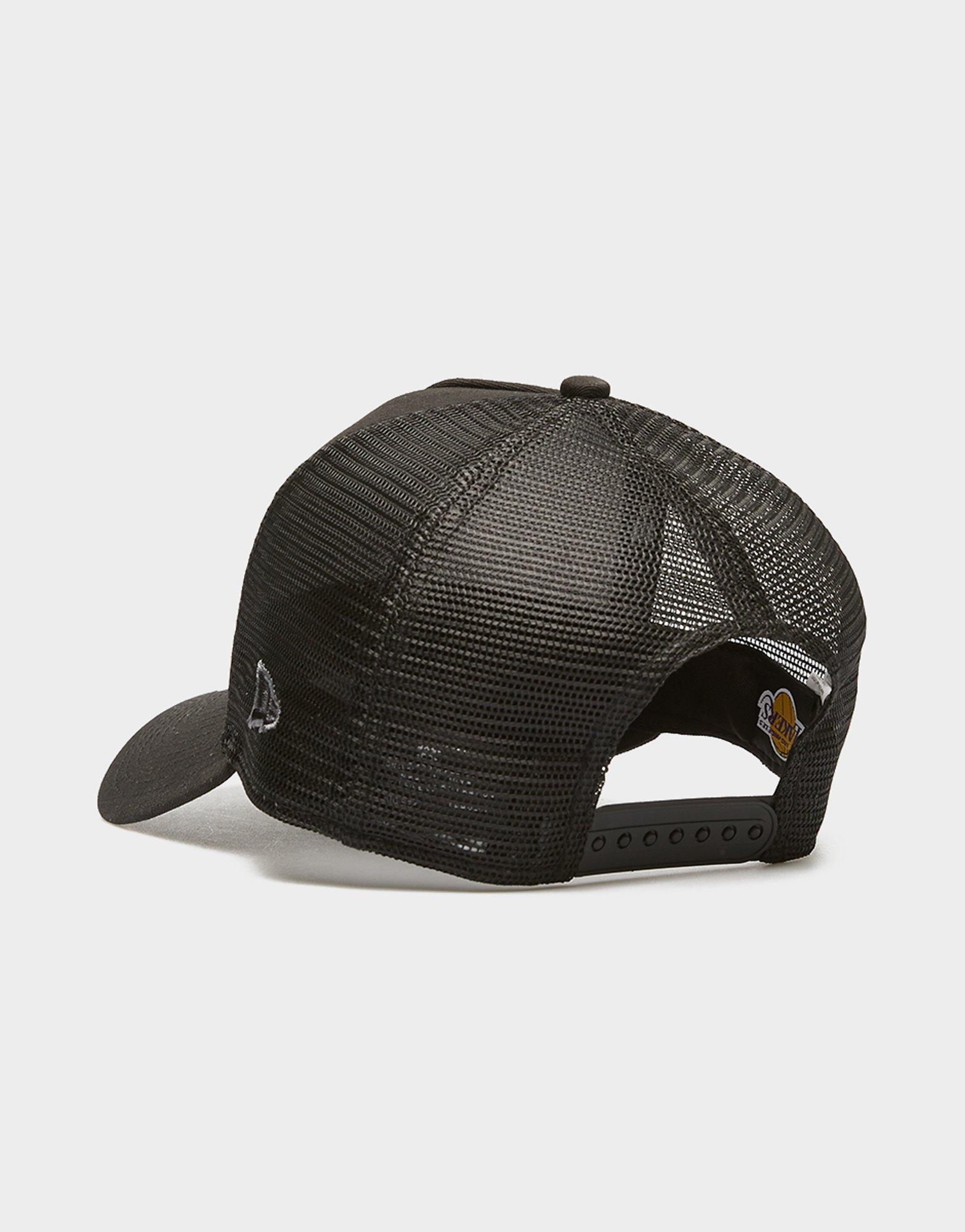 Pánska čiapka NEW ERA ČIAPKA BOB LOGO 9FORTY TRUCKER LAKERS LOS ANGELES LA 12523911 Čierna