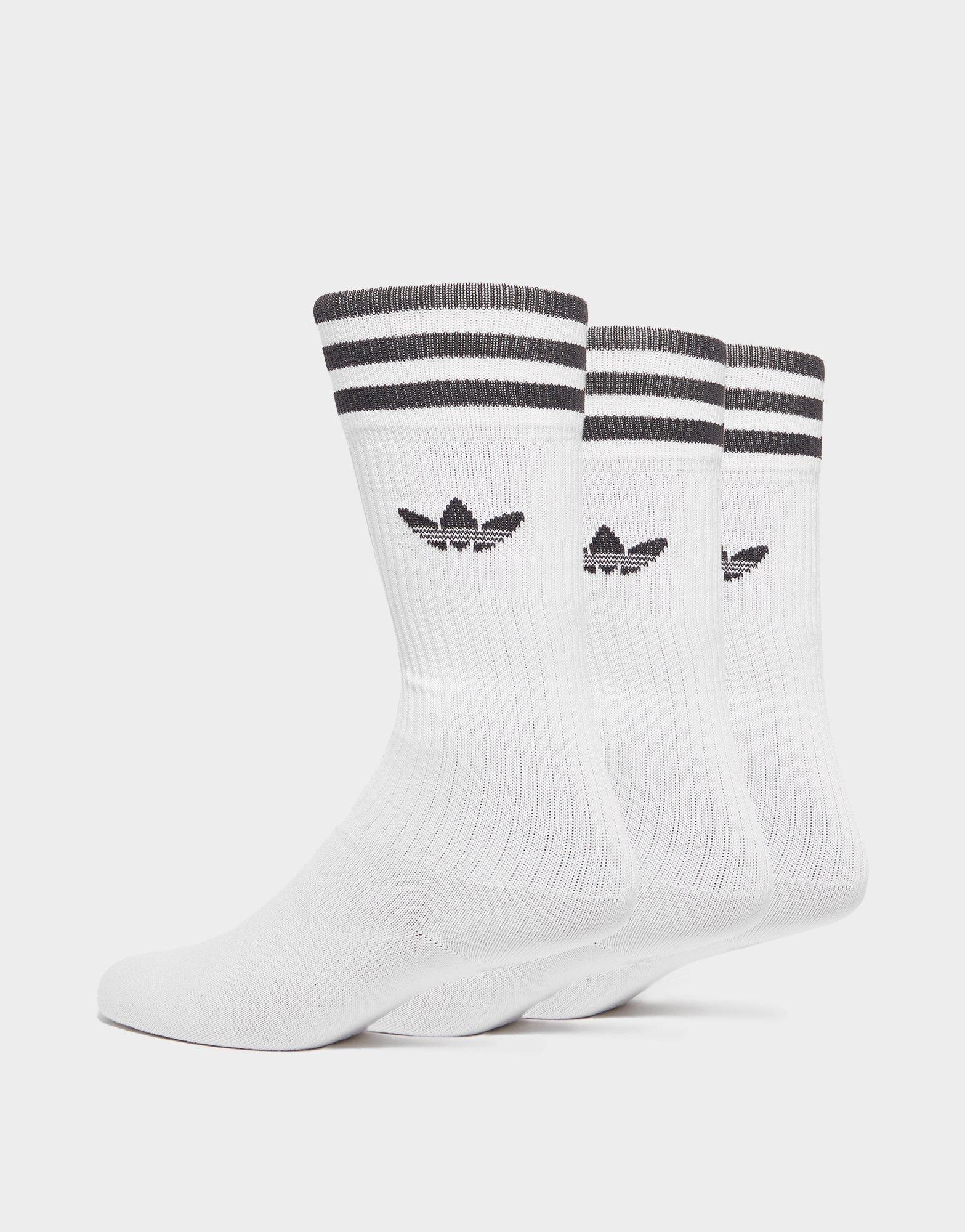 Moteriškos kojinės ADIDAS KOJINĖS 3-PACK SOCKS HIGH CREW S21489 Balta