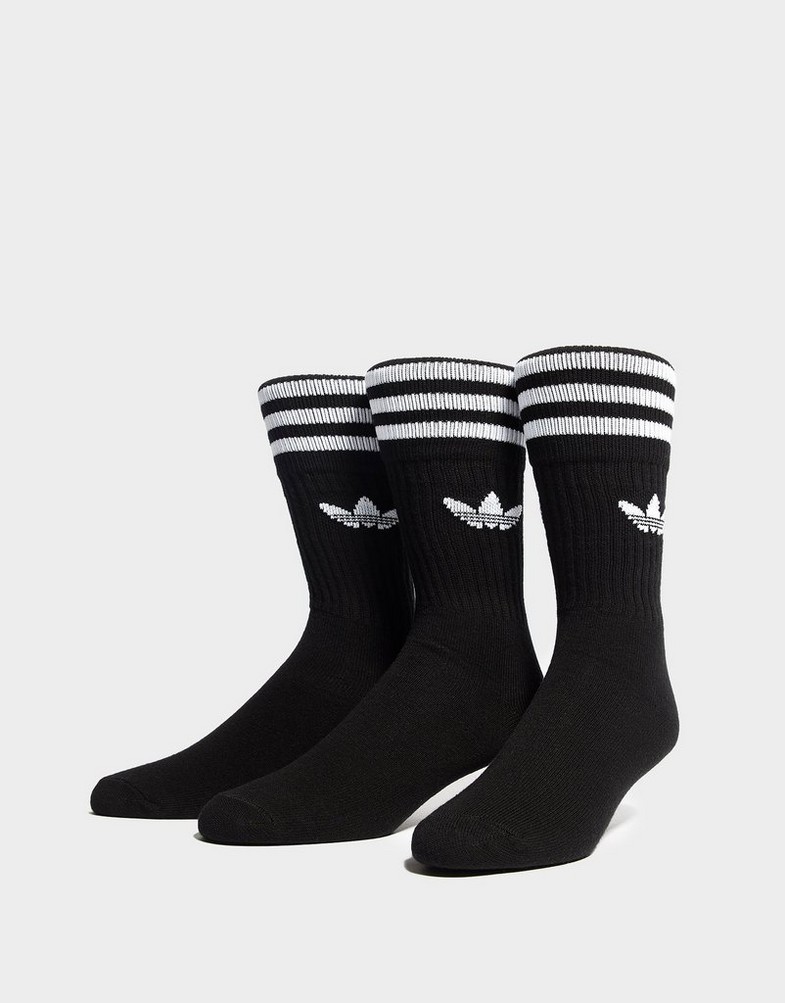 Női zokni ADIDAS ZOKNI 3-PACK SOCKS HIGH CREW S21490 Fekete