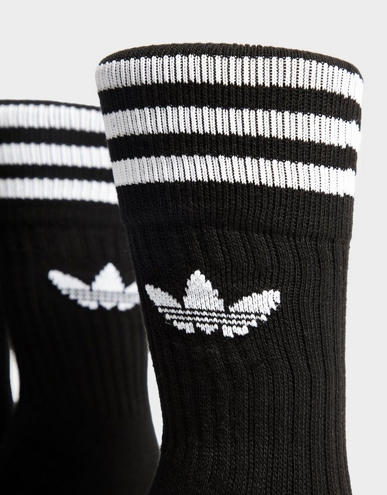 Női zokni ADIDAS ZOKNI 3-PACK SOCKS HIGH CREW S21490 Fekete