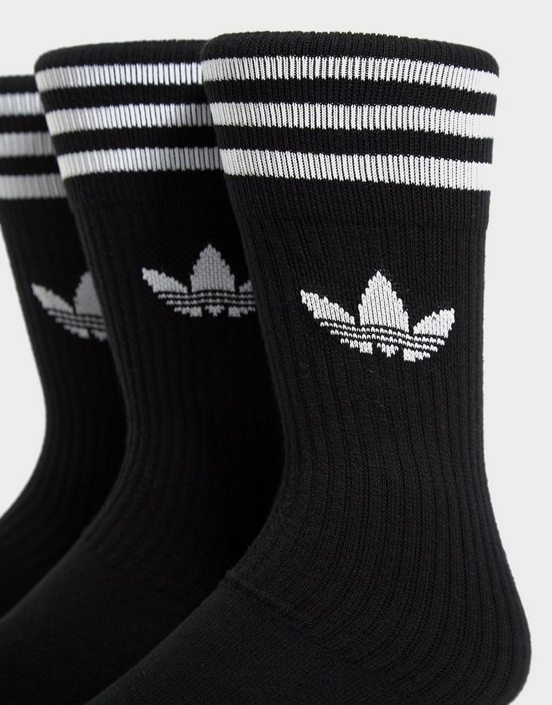 Női zokni ADIDAS ZOKNI 3-PACK SOCKS HIGH CREW S21490 Fekete