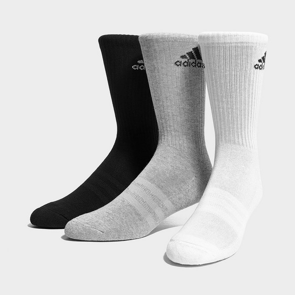 ADIDAS 3 PACK CREW SOCKS