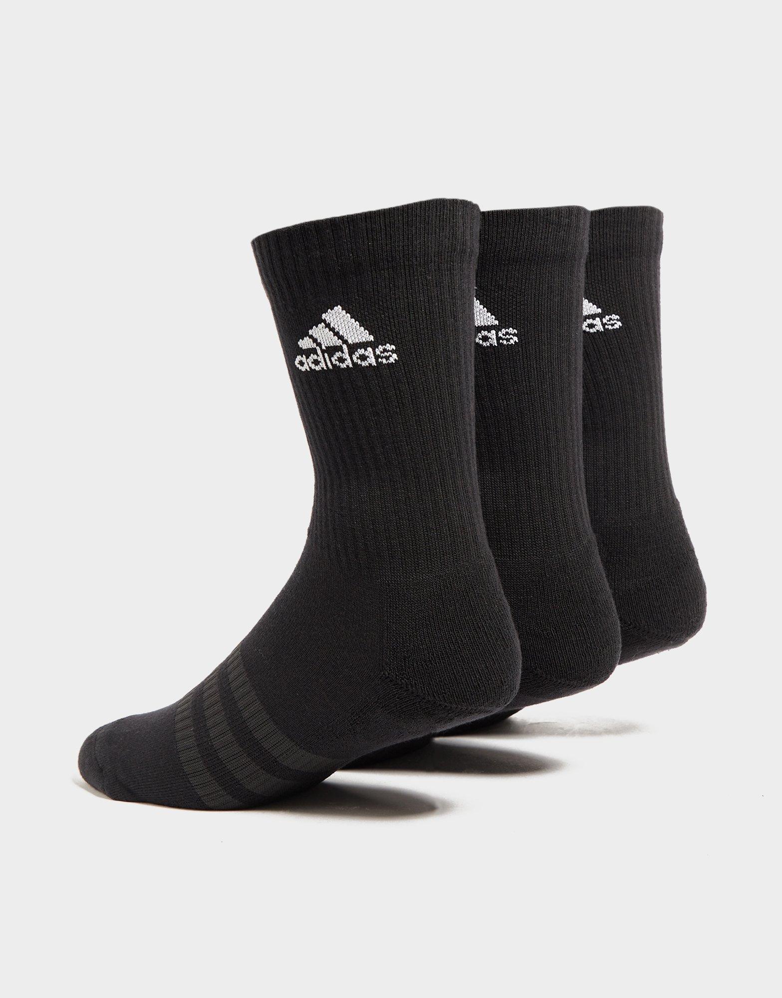 Șosete pentru femei ADIDAS 3 PACK CREW SOCKS  DZ9357 Negru