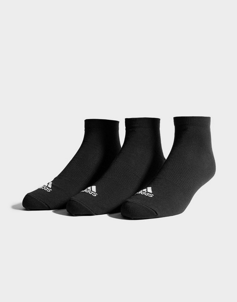 Skarpetki damskie ADIDAS 3 PACK INVISIBLE SOCKS  DZ9402 Czarny
