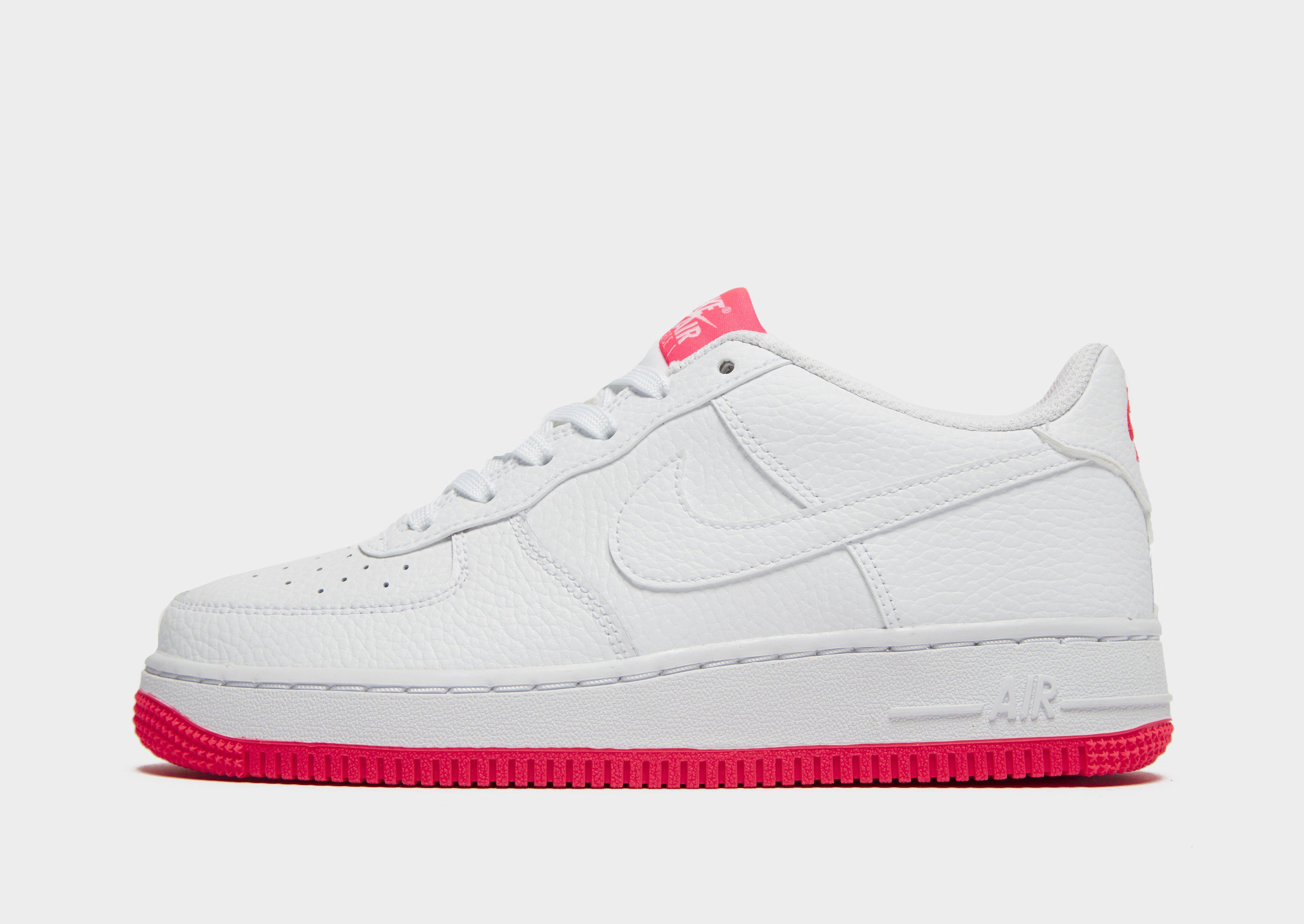 pink and white air force 1 junior
