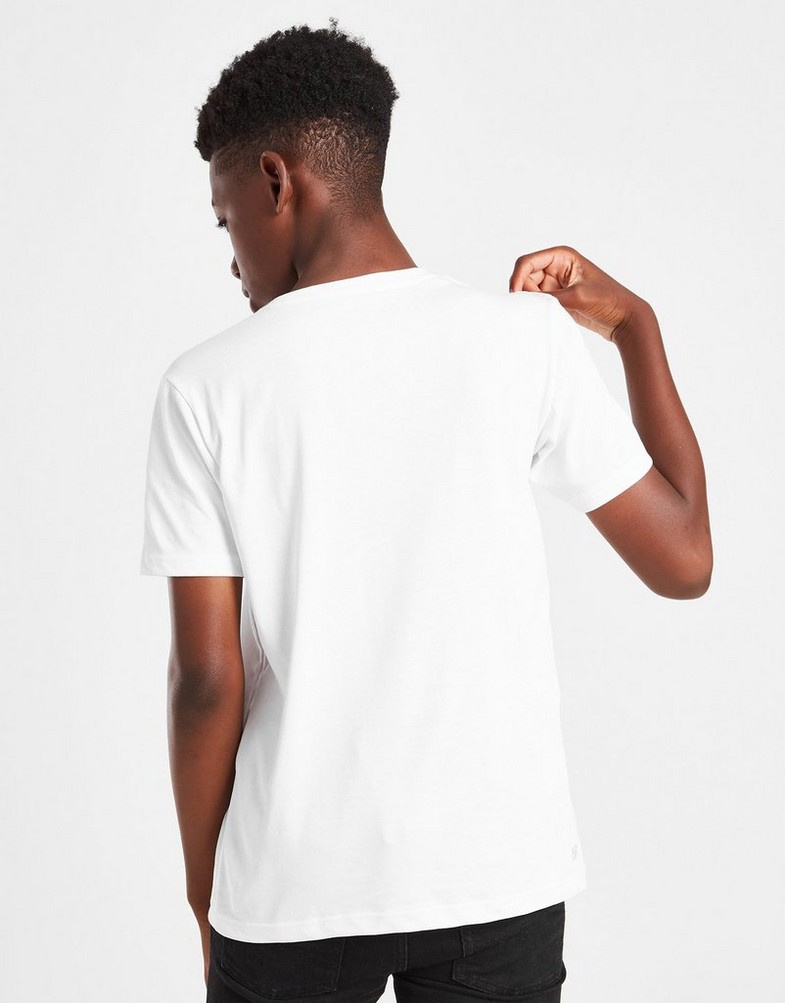 Tricou pentru copii LACOSTE TRICOU S/LOGO T WHT TJ881100001 Alb