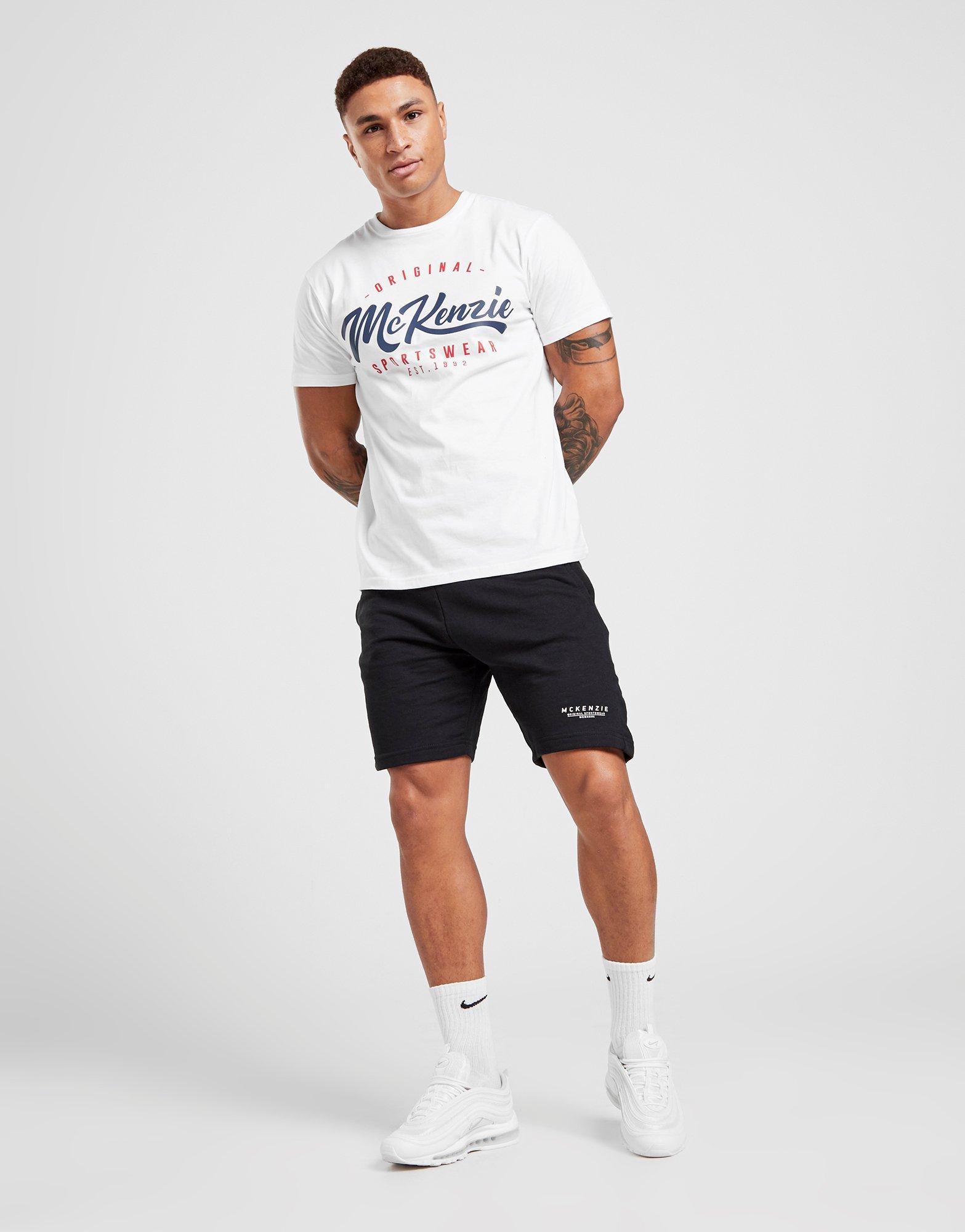 Pánske šortky MCKENZIE ESSENTIAL FLEECE SHORTS MCKTM12908 Čierna