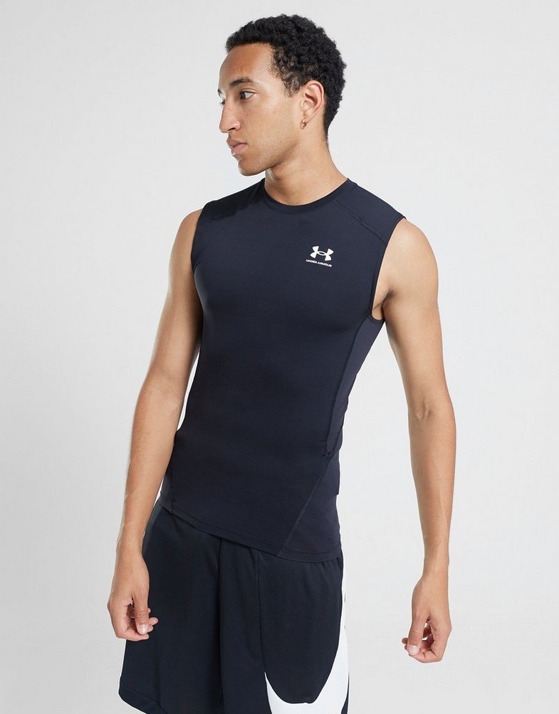 Férfi póló UNDER ARMOUR PÓLÓ HEATGEAR ARMOUR 1361522-001 Fekete