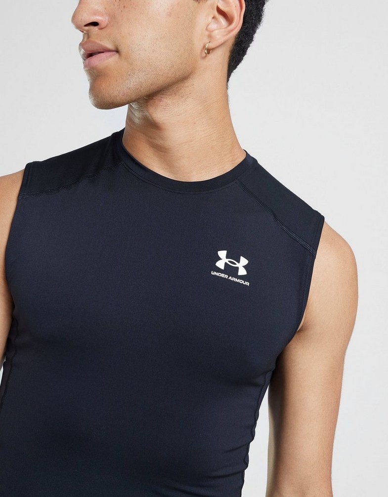 Férfi póló UNDER ARMOUR PÓLÓ HEATGEAR ARMOUR 1361522-001 Fekete