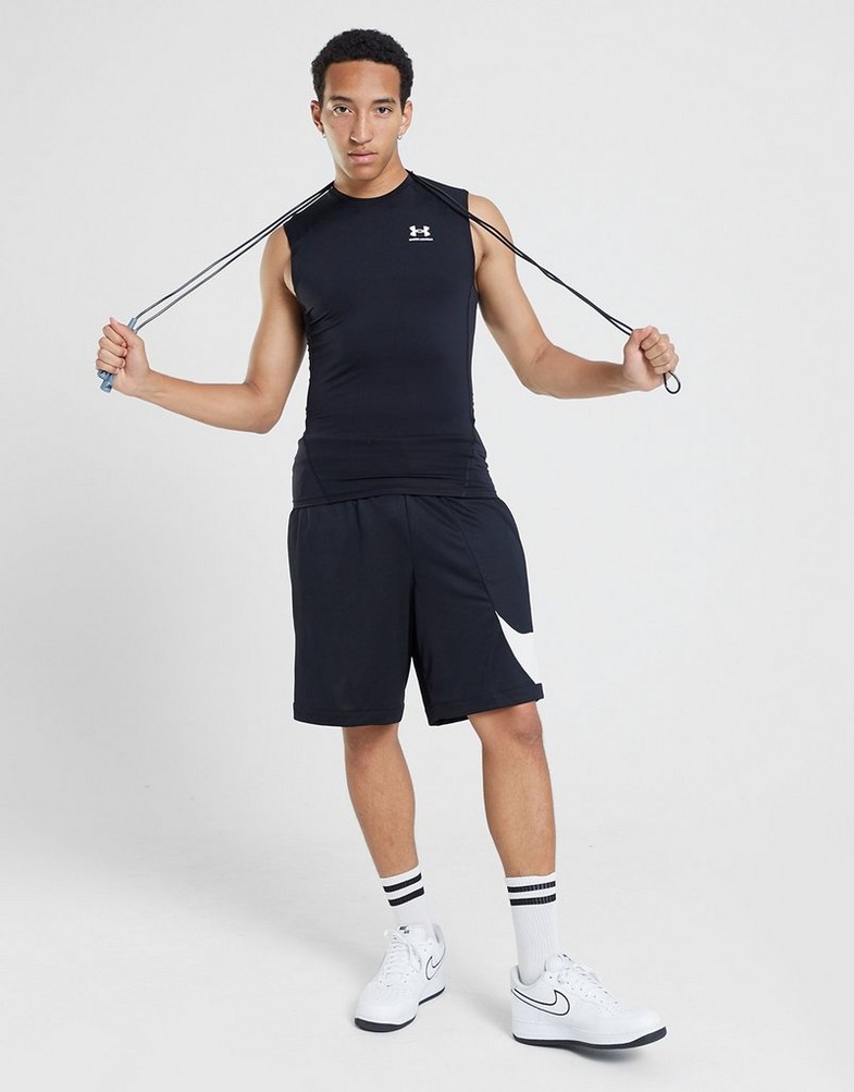 Koszulka, t-shirt męski UNDER ARMOUR T-SHIRT HEATGEAR ARMOUR 1361522-001 Czarny