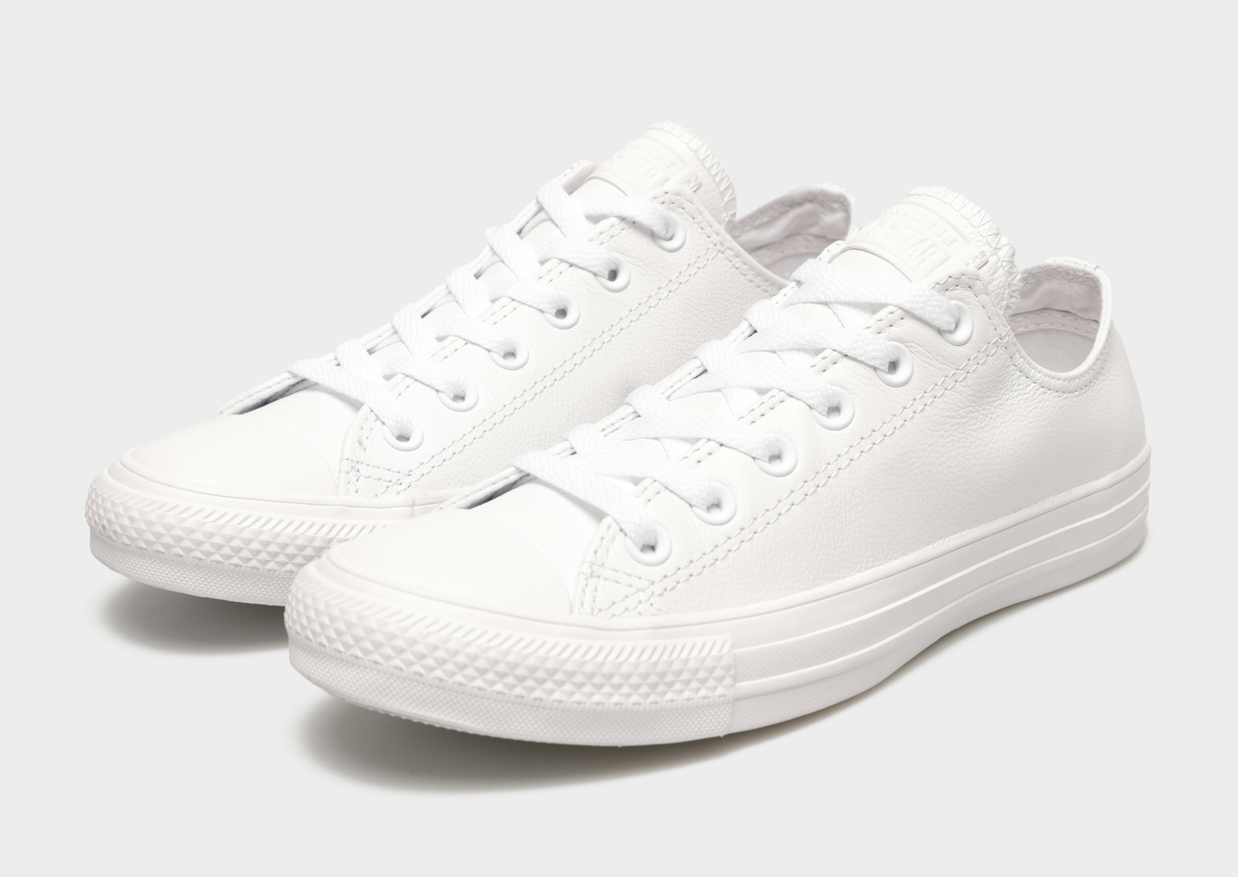 Trampki damskie CONVERSE CHUCK TAYLOR ALL STAR OX LEATHER MONO  136823C Biały