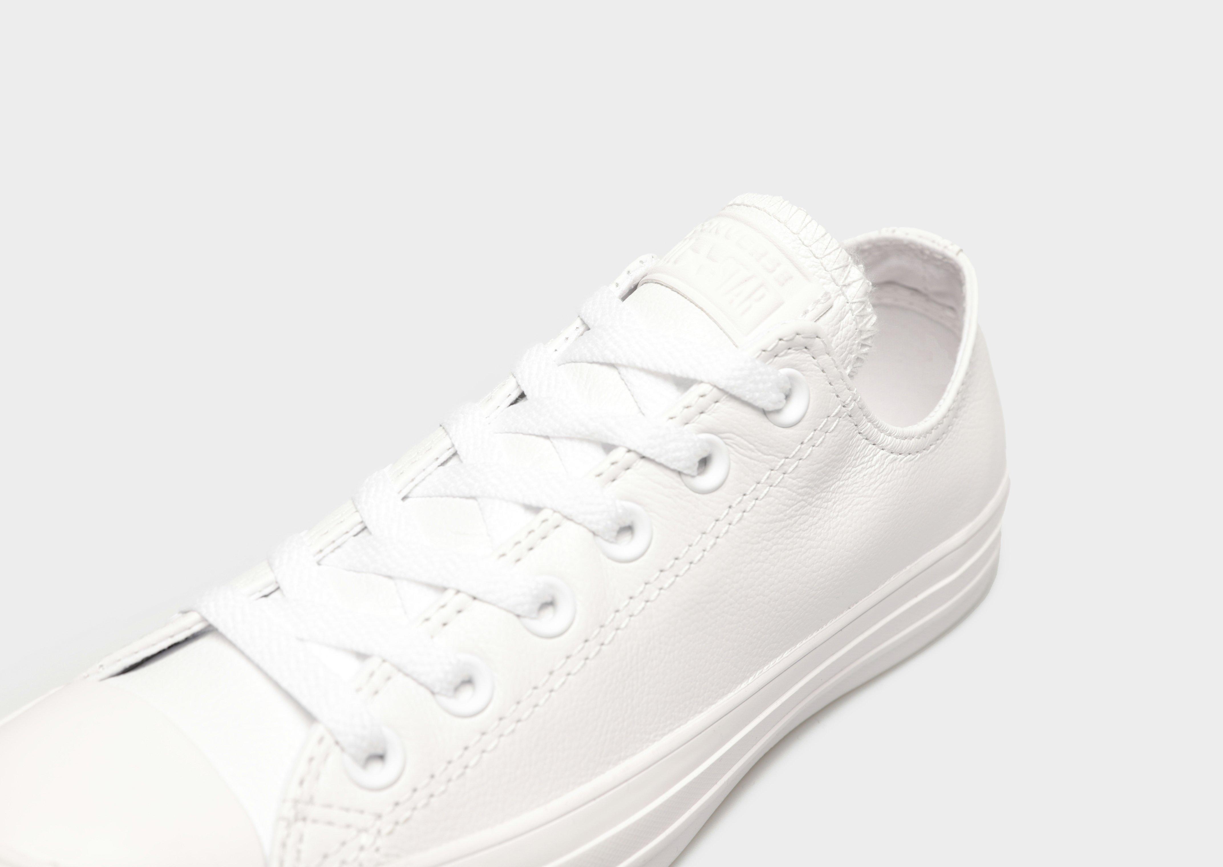 Trampki damskie CONVERSE CHUCK TAYLOR ALL STAR OX LEATHER MONO  136823C Biały