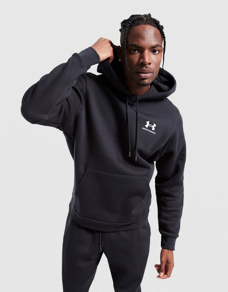 Bluză pentru bărbați UNDER ARMOUR BLUZĂ CU GLUGĂ UA ICON FLEECE HD 1373880-001 Negru