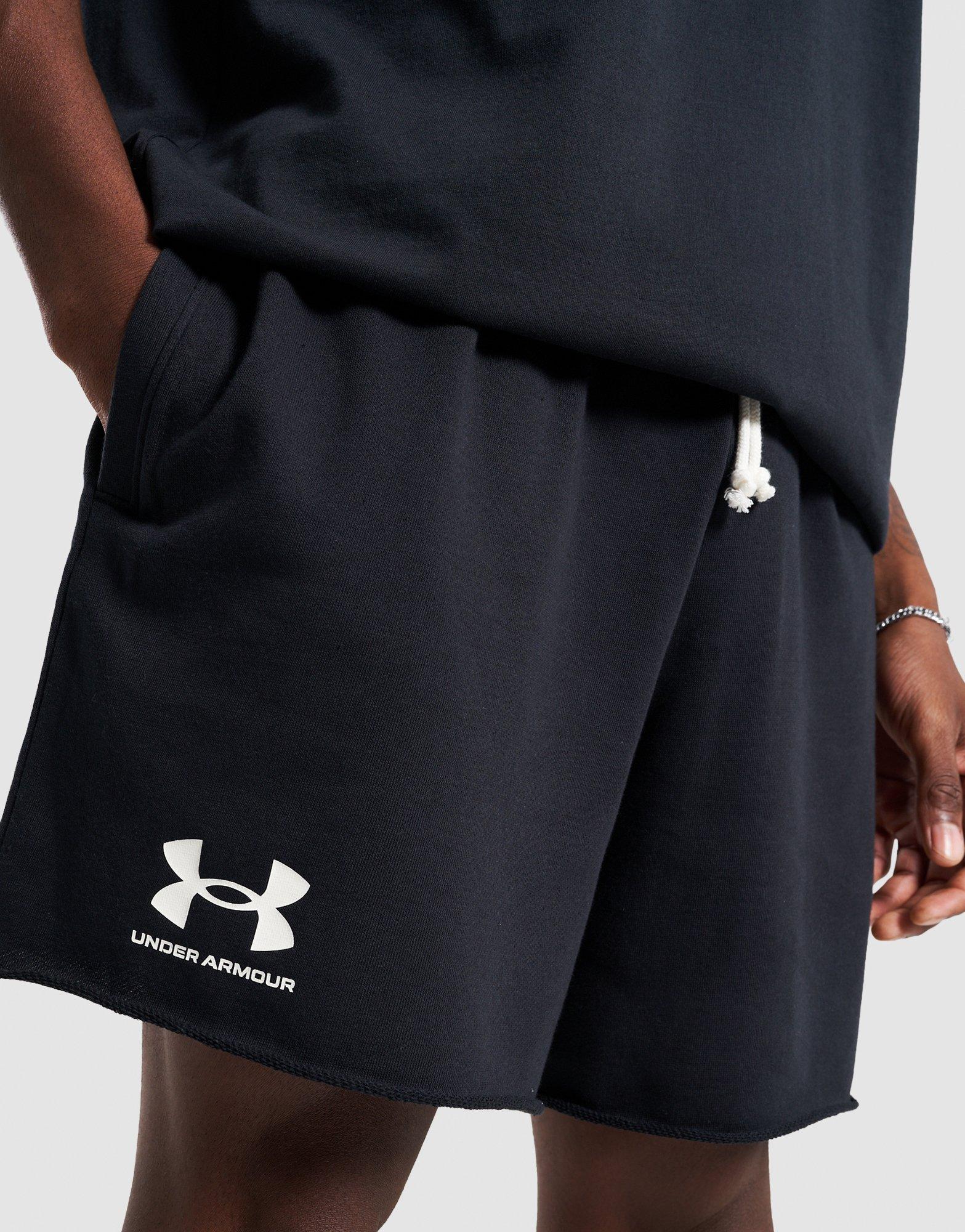 Мъжки шорти UNDER ARMOUR ШОРТИ UA RIVAL TERRY 6IN SHORT 1382427-001 Черен