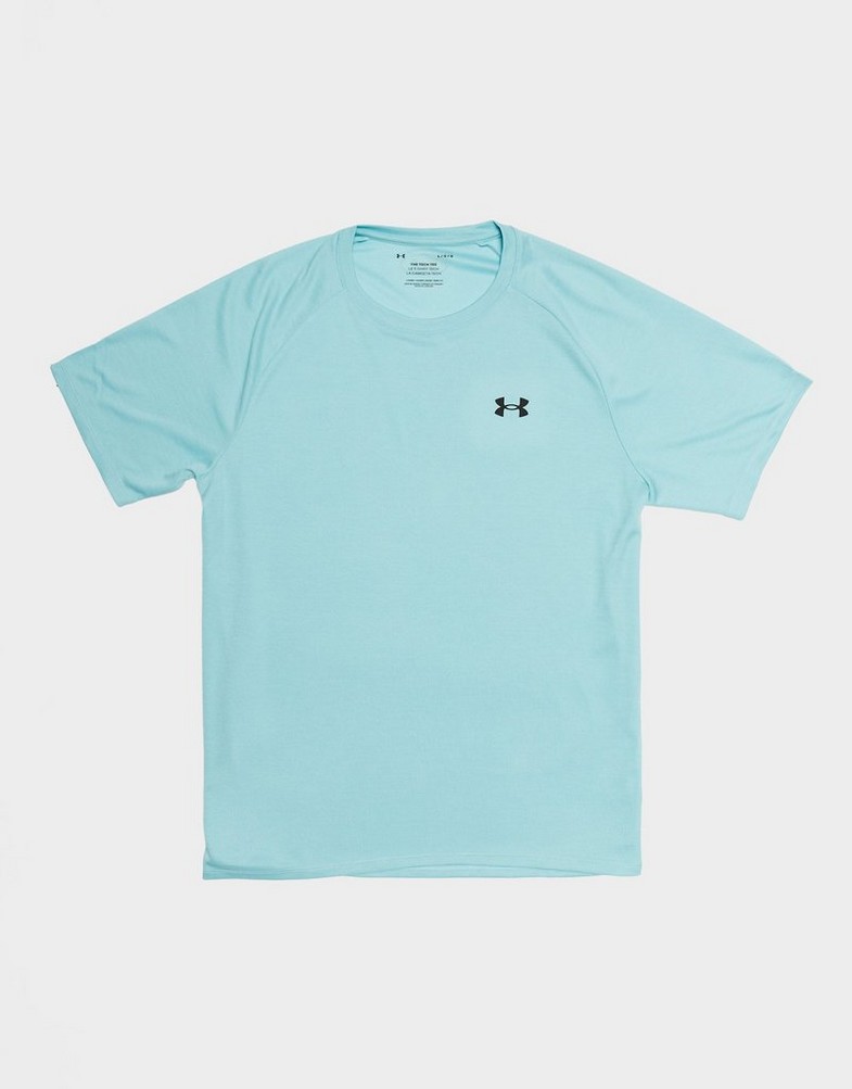 Férfi póló UNDER ARMOUR PÓLÓ TECH TEXT T ETHER BLUE 1382796-494 Kék