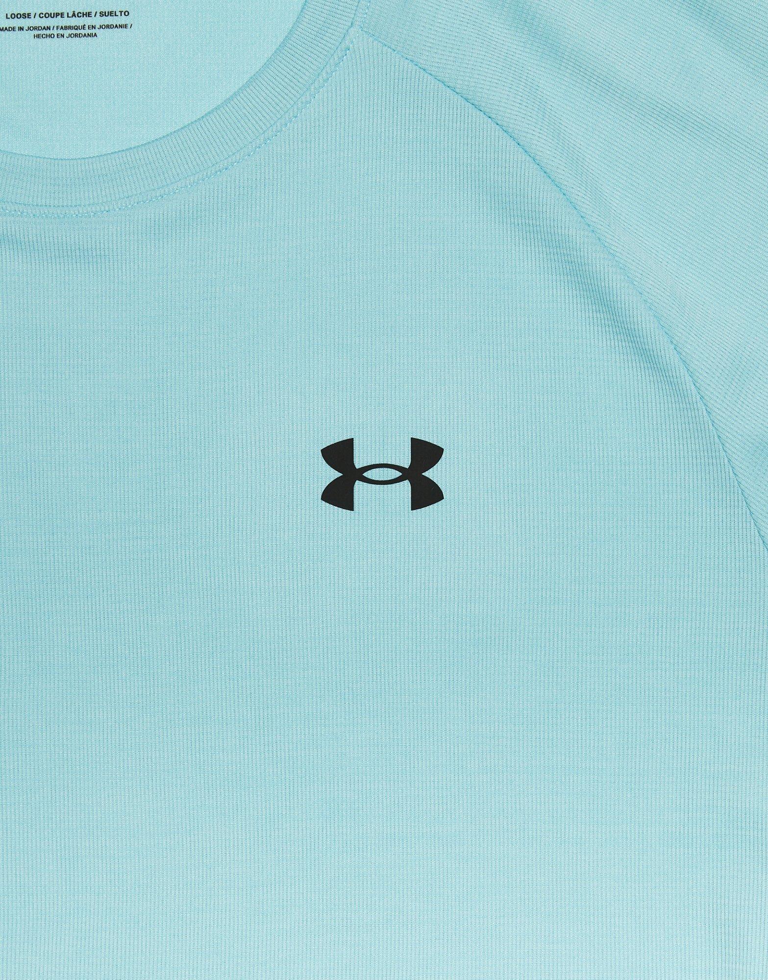 Pánske tričko UNDER ARMOUR TRIČKO TECH TEXT T ETHER BLUE 1382796-494 Modrá