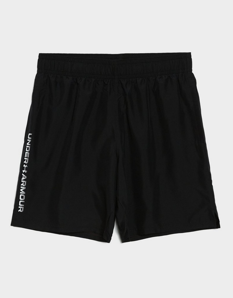 Krótkie spodenki, szorty męskie UNDER ARMOUR SZORTY UA TECH WOVEN WORDMARK SHORT 1383356-001 Czarny