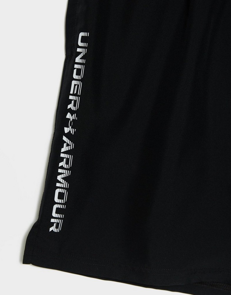 Krótkie spodenki, szorty męskie UNDER ARMOUR SZORTY UA TECH WOVEN WORDMARK SHORT 1383356-001 Czarny