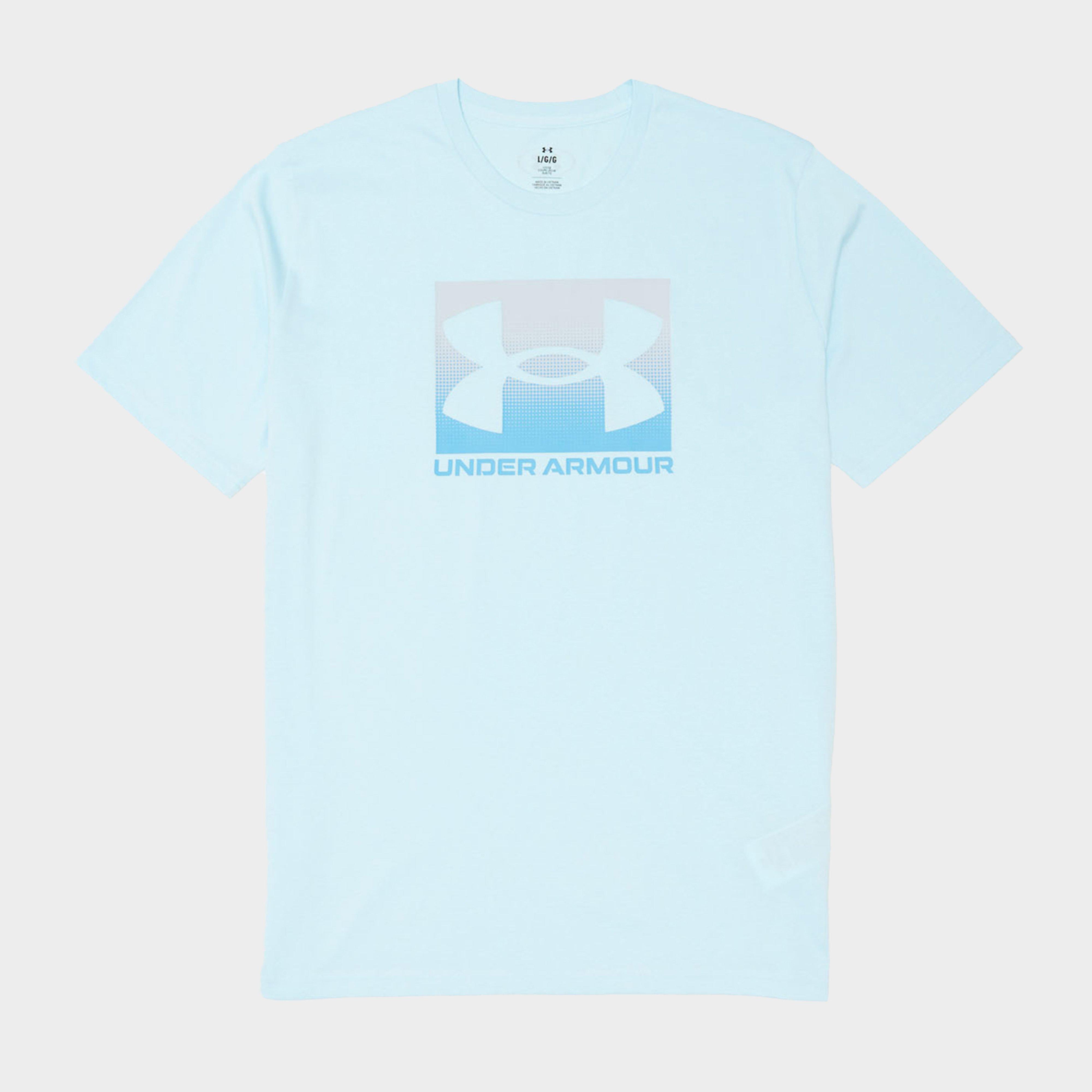 Pánske tričko UNDER ARMOUR TRIČKO UA BOX LOGO BLUE