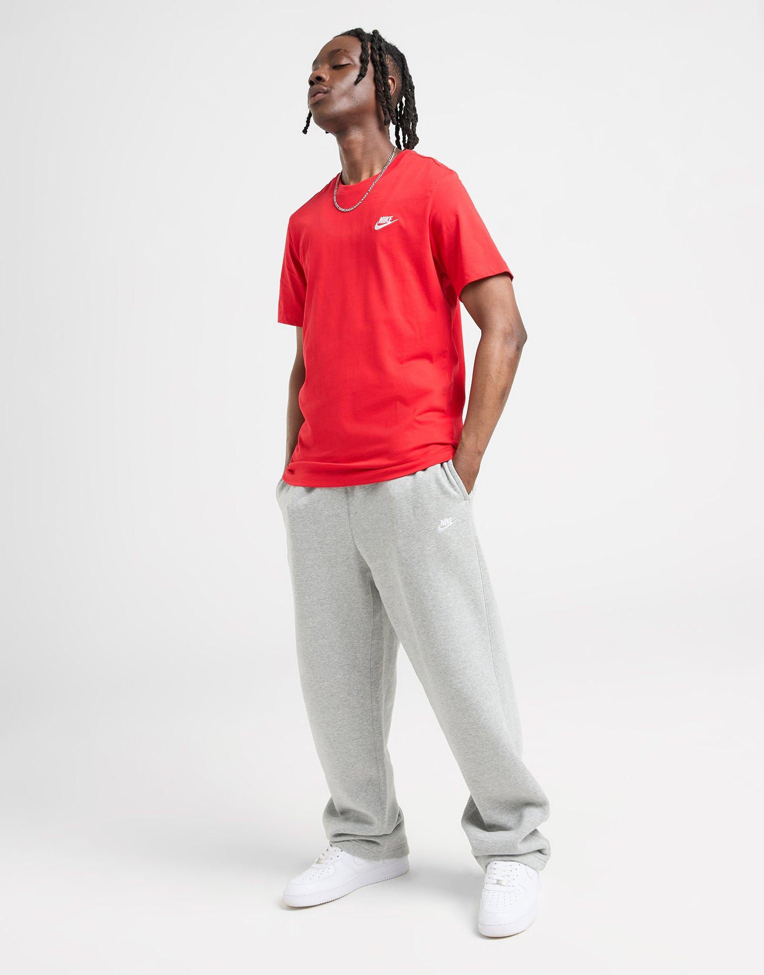 Vyriški marškiniai NIKE SPORTSWEAR CLUB MARŠKINĖLIAI AR4997-657 Raudona