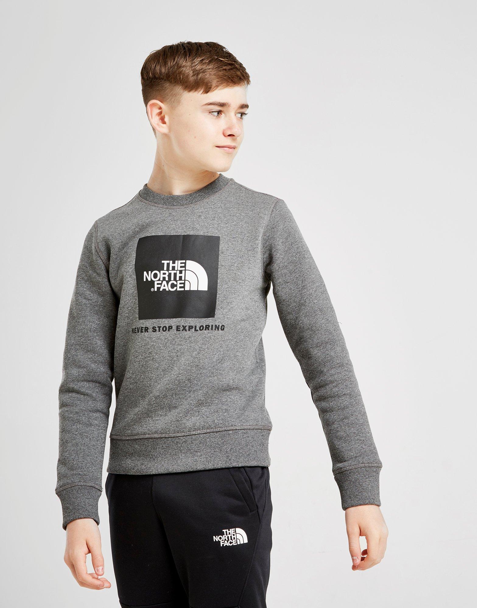 north face box crew sweatshirt