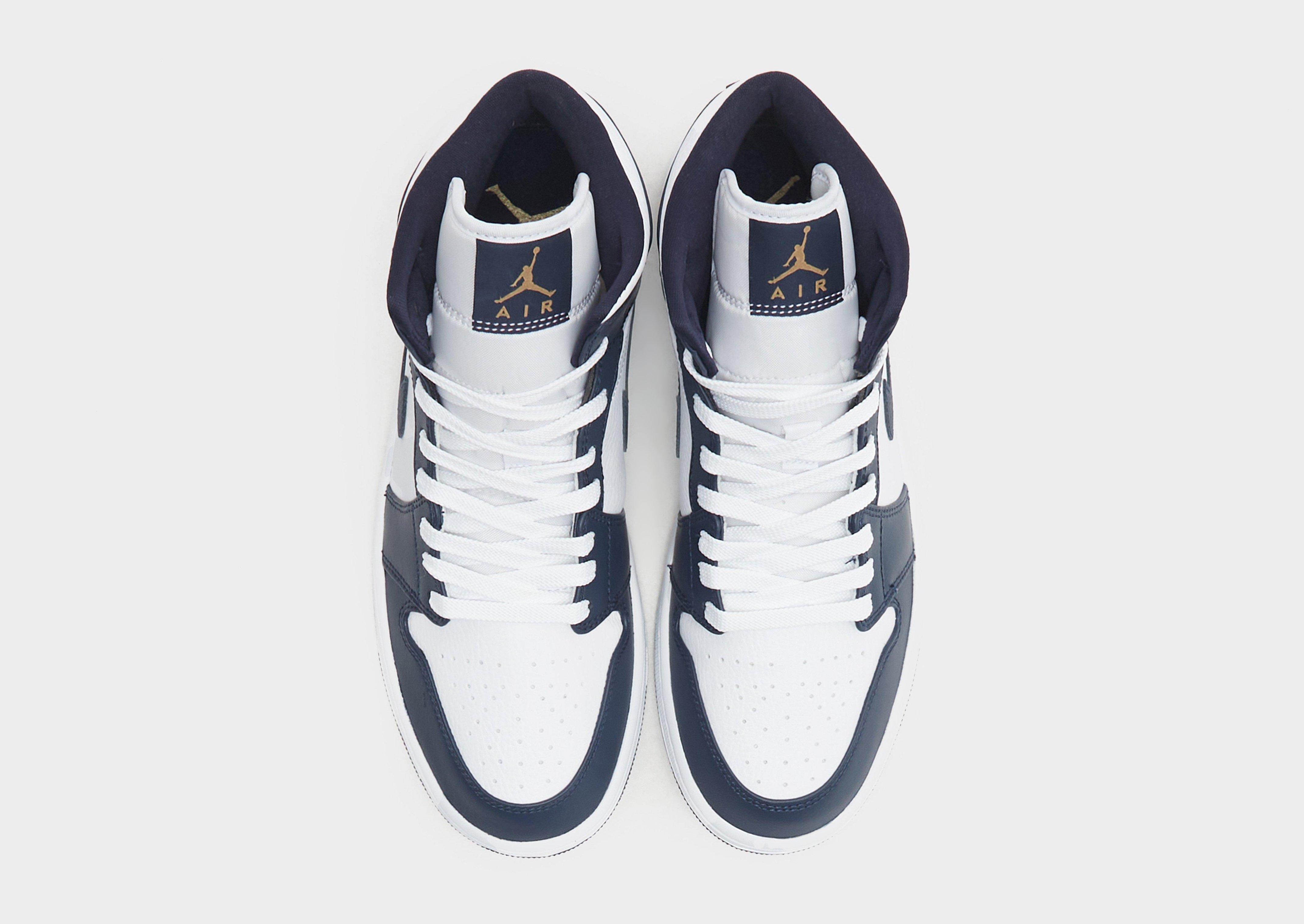 Kedai vyrams AIR JORDAN 1 MID SE 554724-174 Tamsiai mėlyna