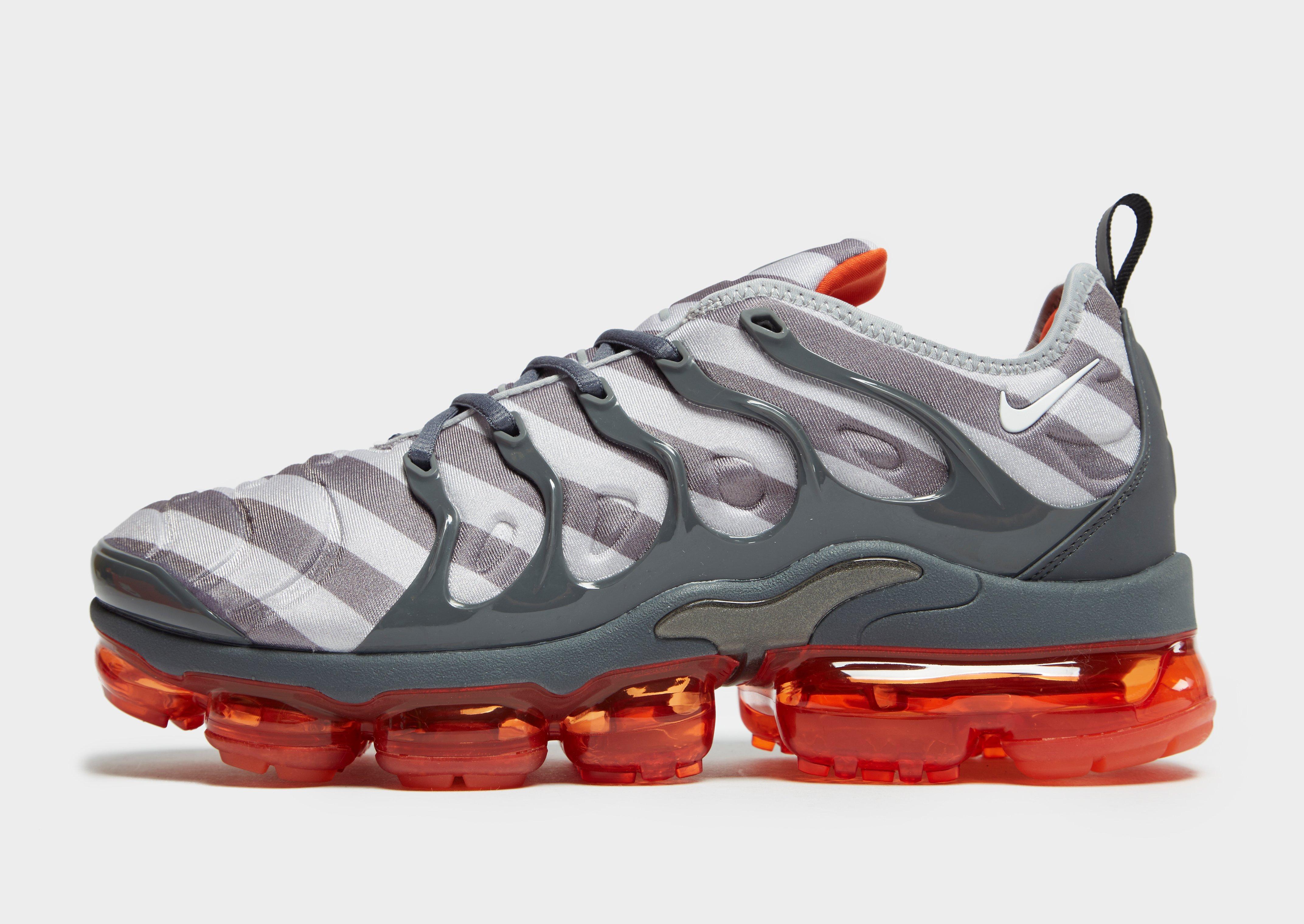 vapormax plus gray orange