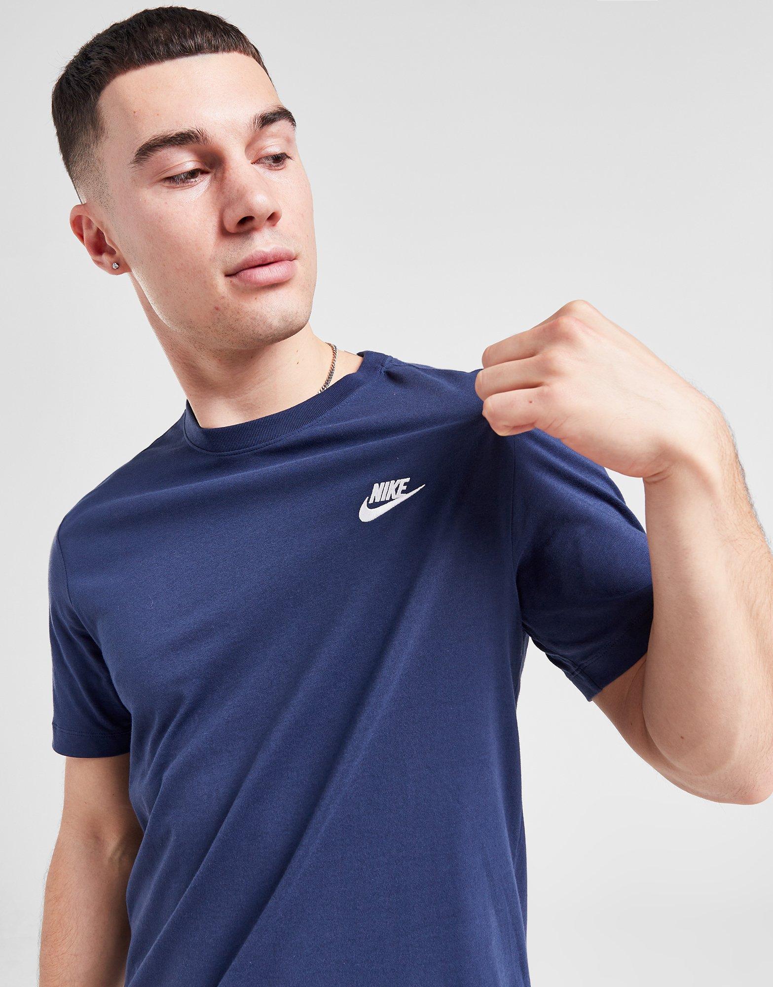 Vyriški marškiniai NIKE MARŠKINĖLIAI SPORTSWEAR CLUB AR4997-410 Tamsiai mėlyna