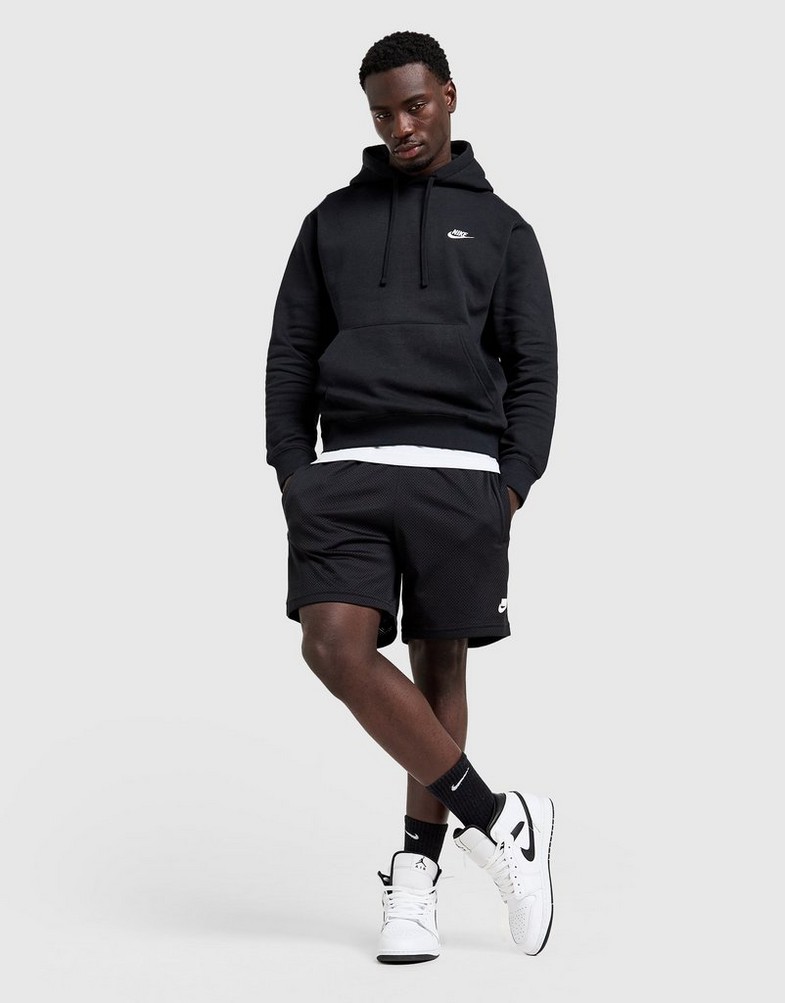 Bluză pentru bărbați NIKE BLUZĂ CU GLUGĂ SPORTSWEAR CLUB FLEECE BV2654-010 Negru
