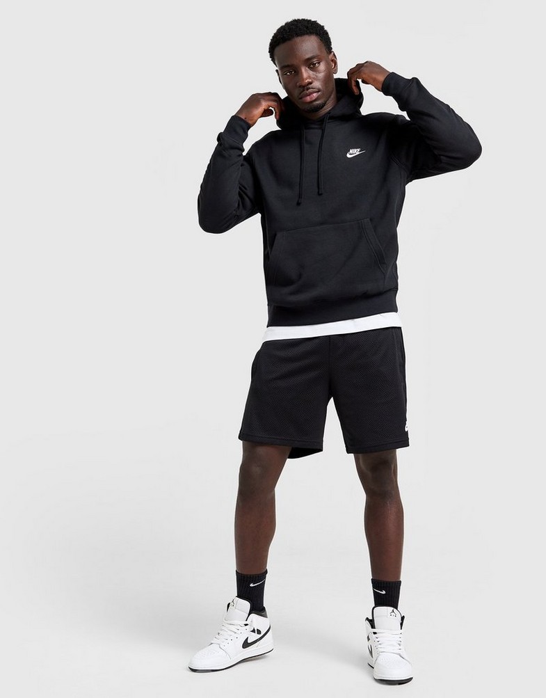 Bluză pentru bărbați NIKE BLUZĂ CU GLUGĂ SPORTSWEAR CLUB FLEECE BV2654-010 Negru