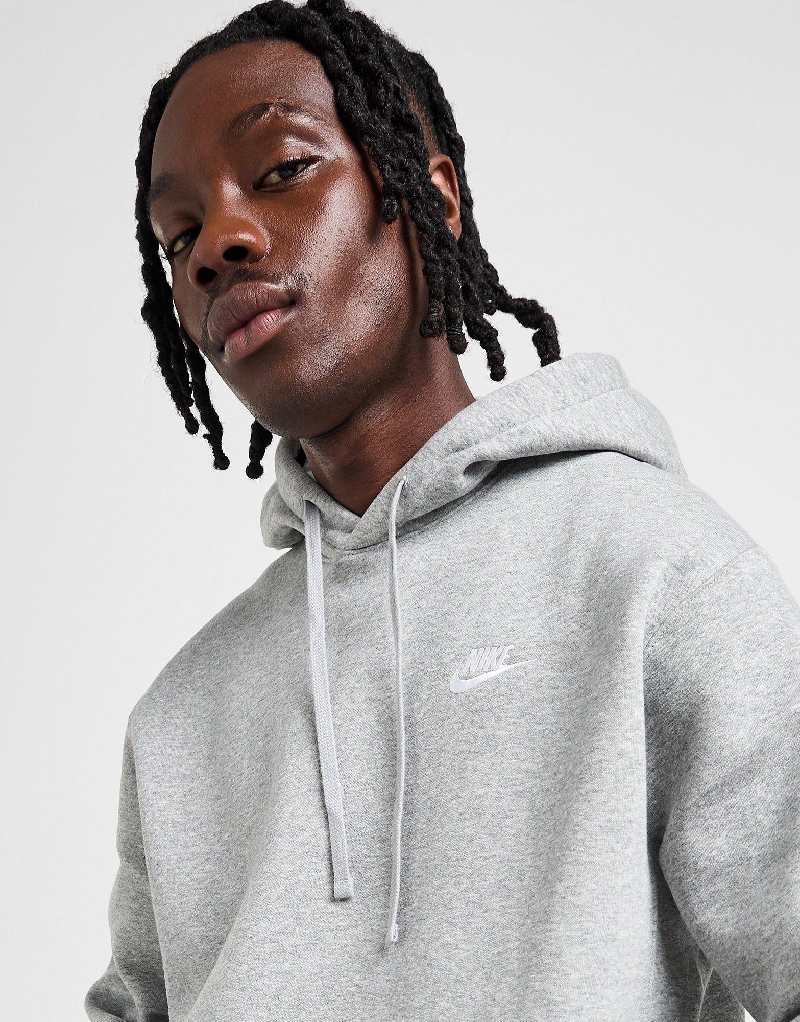 Мъжка блуза NIKE СУИТЧЪР С КАЧУЛКА SPORTSWEAR CLUB FLEECE BV2654-063 Сив