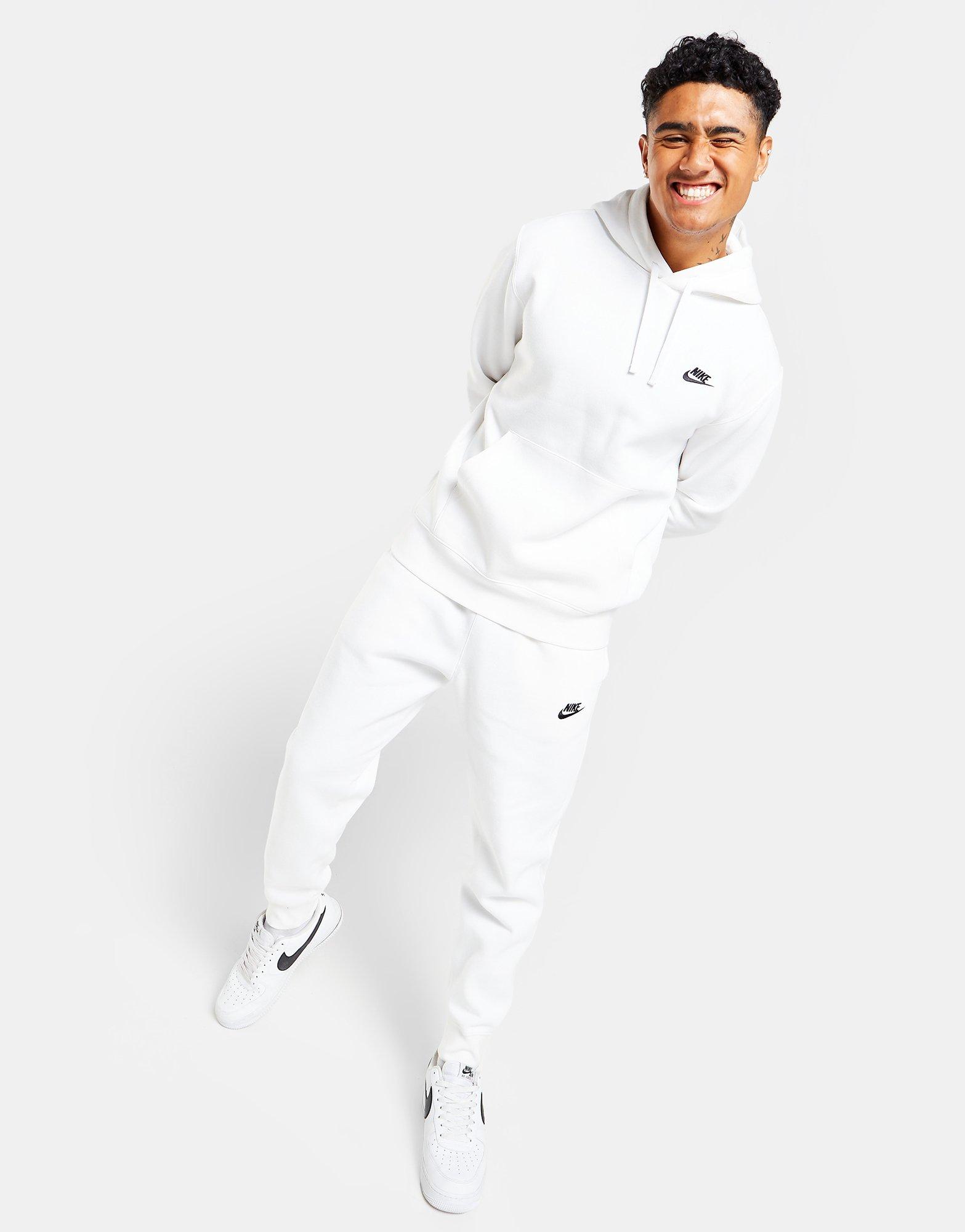 Мъжка блуза NIKE СУИТЧЪР С КАЧУЛКА SPORTSWEAR CLUB FLEECE BV2654-100 Бял