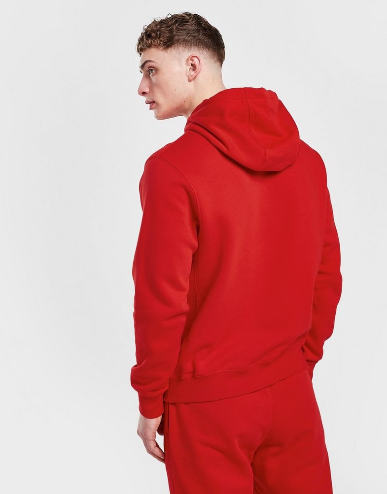 Bluza męska NIKE BLUZA Z KAPTUREM SPORTSWEAR CLUB FLEECE BV2654-657 Czerwony