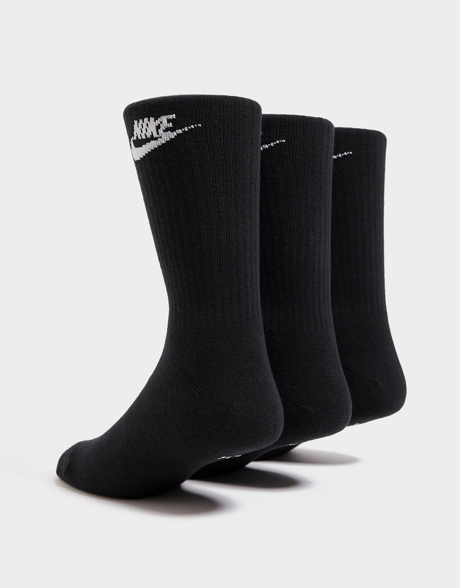 Дамски чорапи NIKE 3-PACK EVERYDAY ESSENTIAL SOCKS  DX5025-010 Черен
