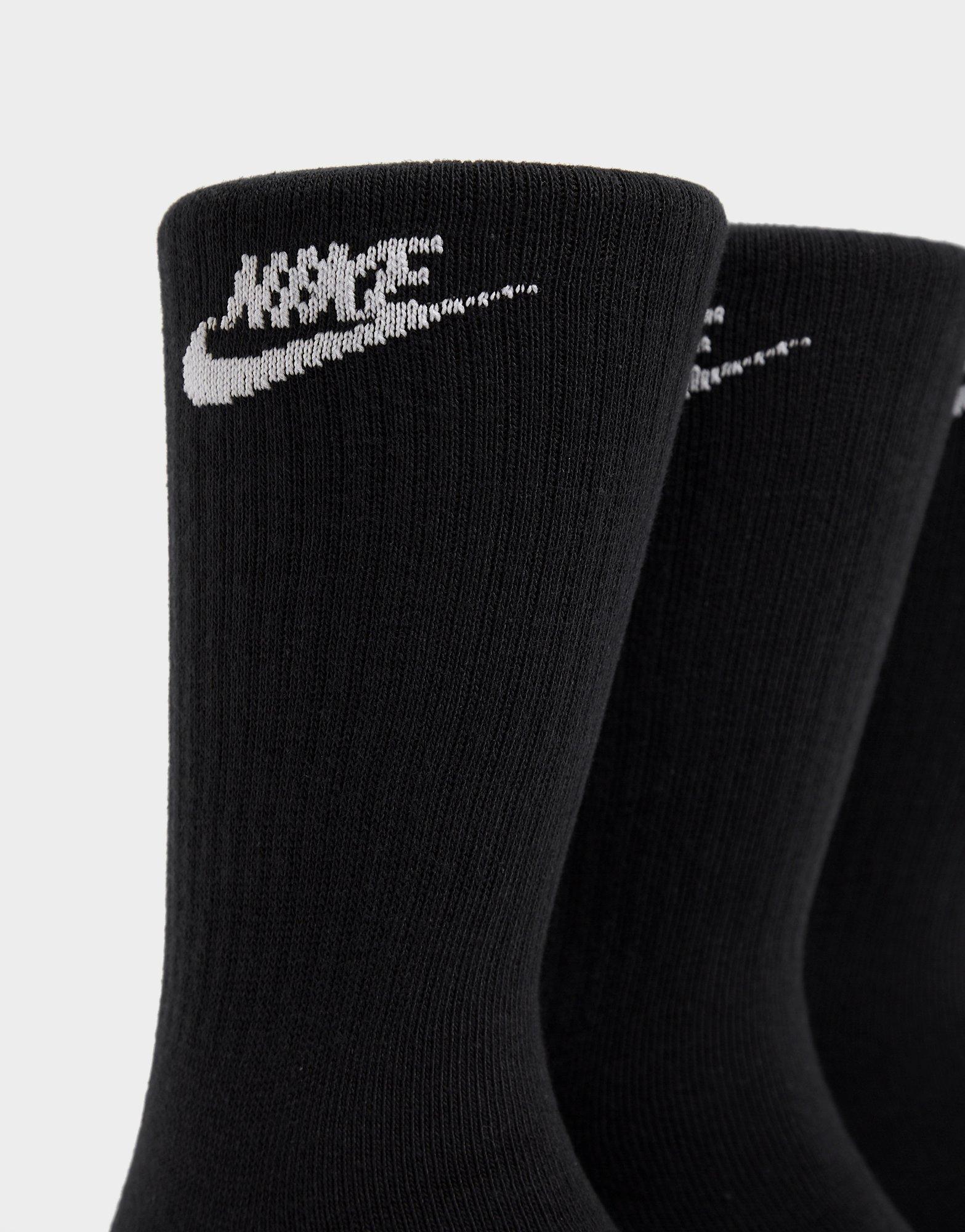 Дамски чорапи NIKE 3-PACK EVERYDAY ESSENTIAL SOCKS  DX5025-010 Черен